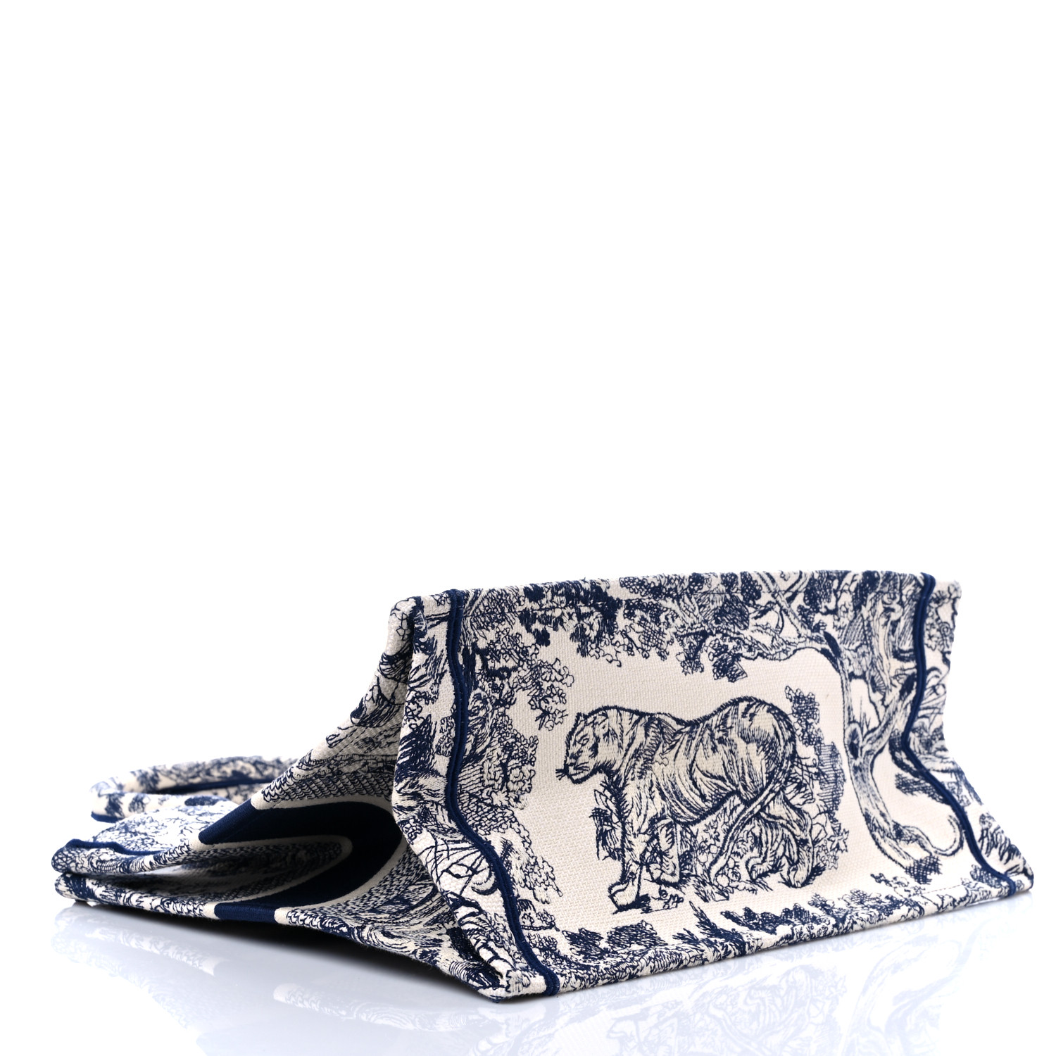 CHRISTIAN DIOR Canvas   Toile  Book Tote Blue