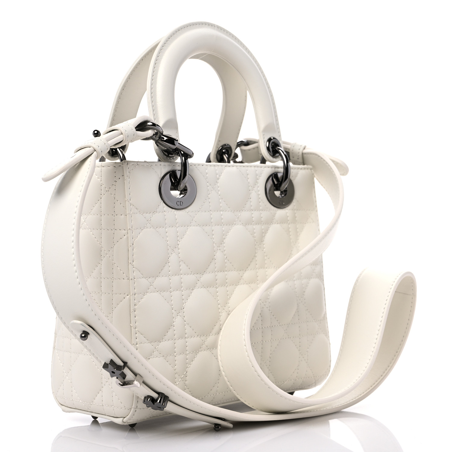 CHRISTIAN  Small My  Lady Dior White