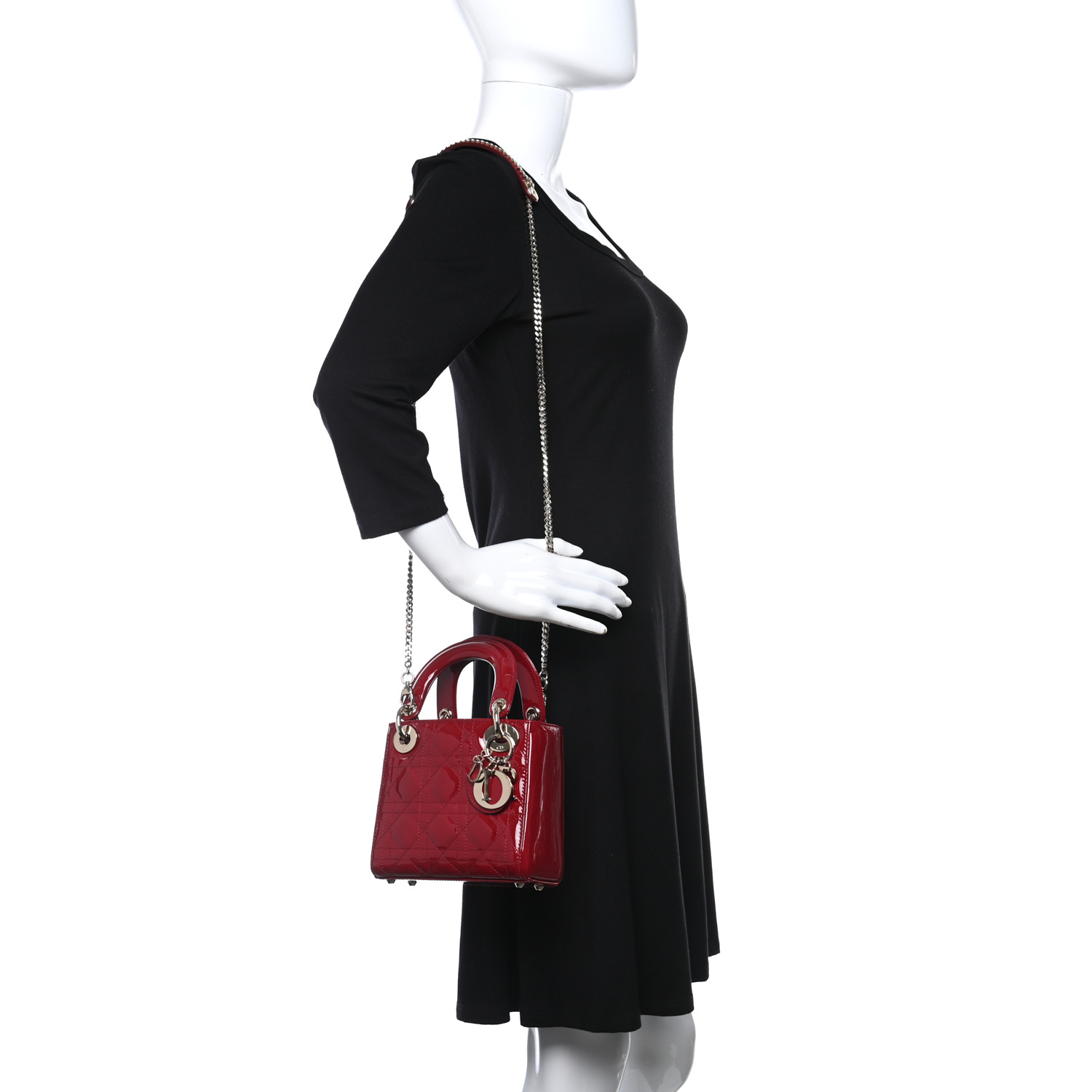 CHRISTIAN DIOR  Mini Lady Dior Red