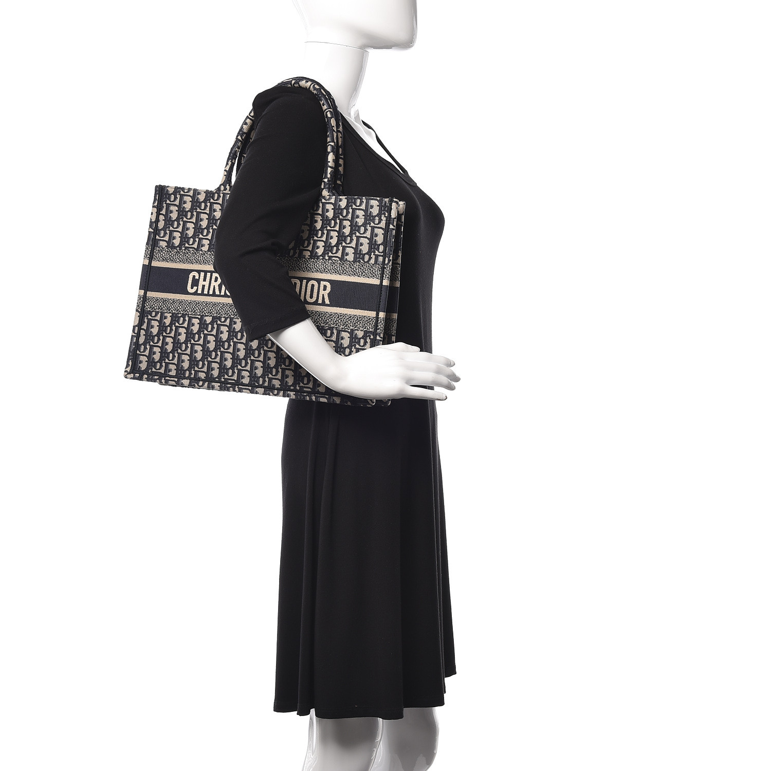 CHRISTIAN DIOR Oblique Large Book Tote Blue