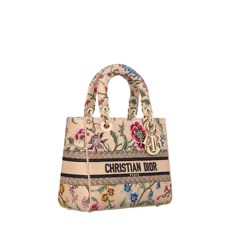 LADY D-LITE BAG Natural   with Dior