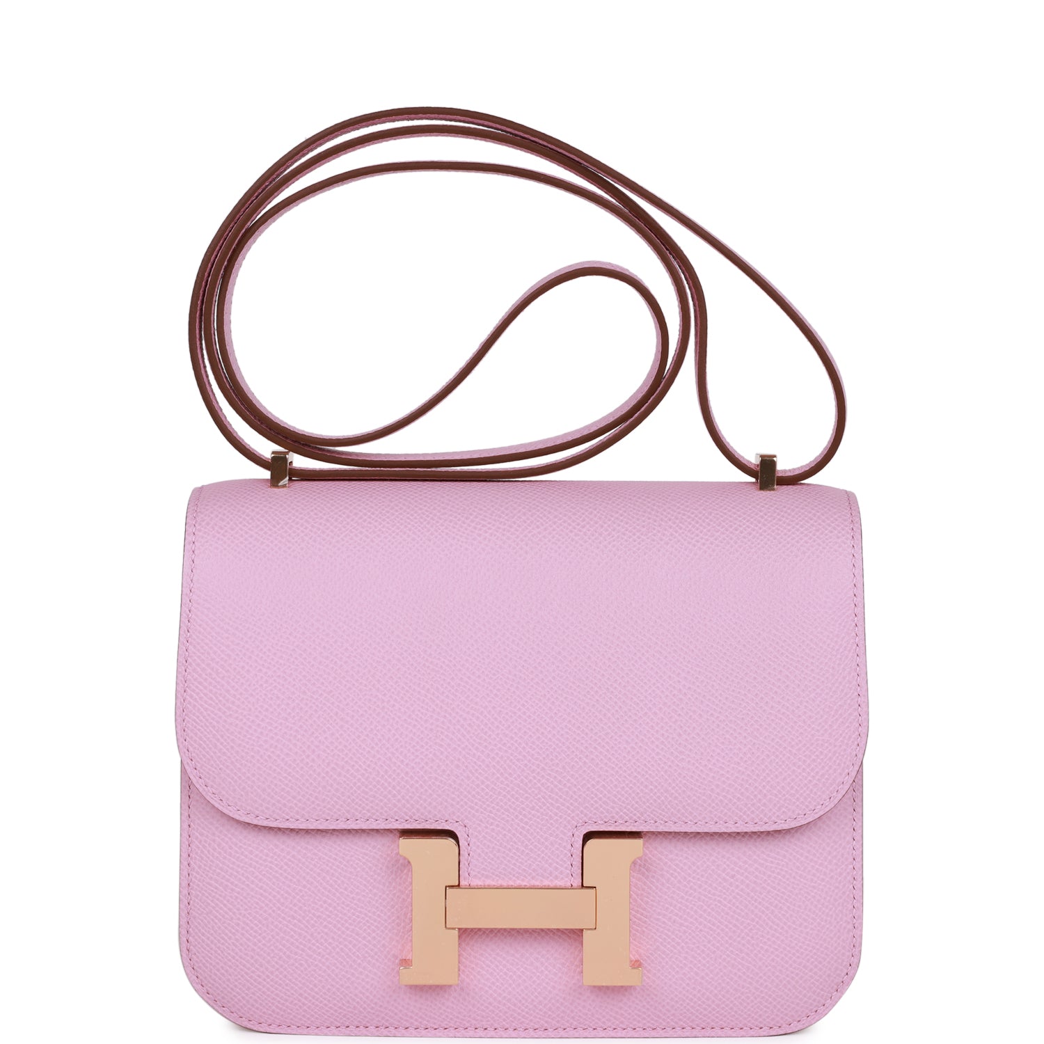 HE&&ME Constance 18 Mauve Sylvestre Epsom Rose Gold Hardware
