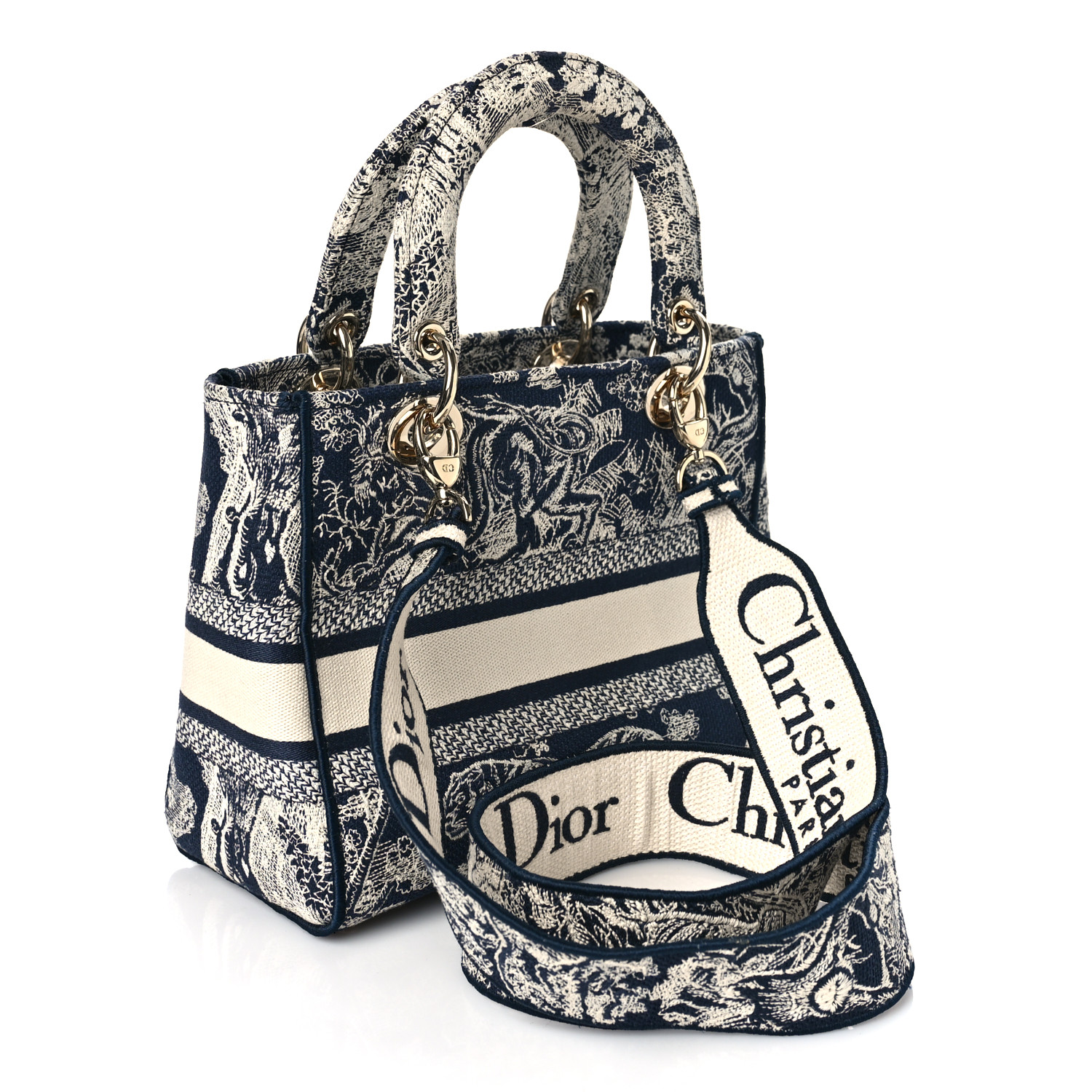 CHRISTIAN DIOR Toile   Lady D-Lite Blue
