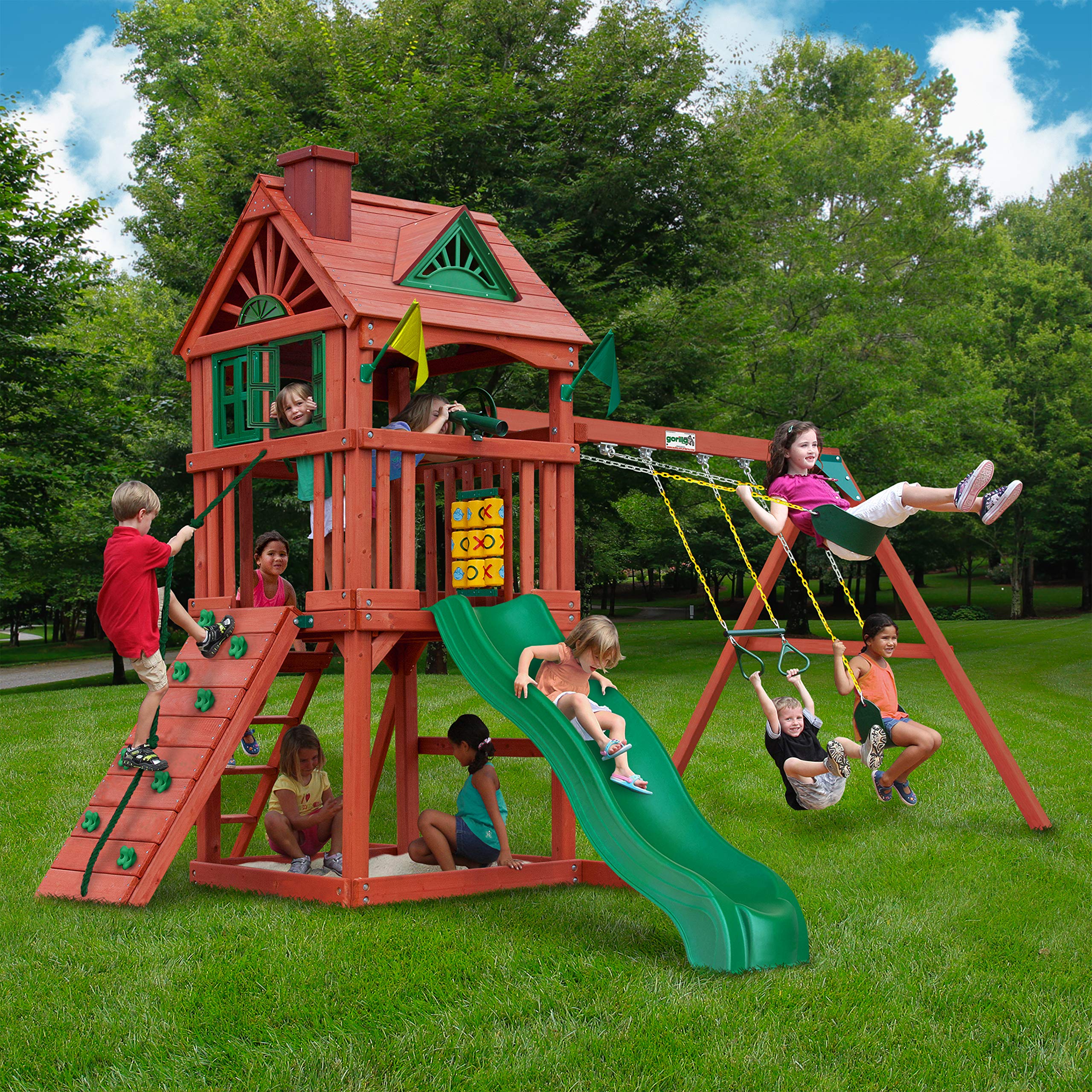 【Baby&Kids】Gorilla Playsets 01-0021 Nantucket II Wooden Swing Set