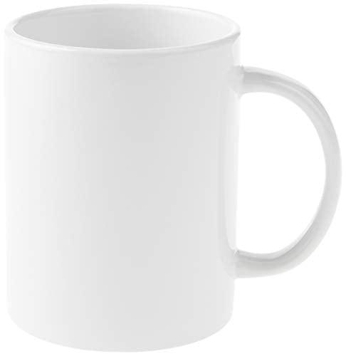  Cricut Blank Mug, Ceramic-Coated, Dishwasher & Microwave Safe  Mug to Decorate, Cricut Mug Press & Infusible Ink Compatible,10 Oz  Sublimation Mug, Ideal for Crafts and Printing, 4 Count, White : Arts