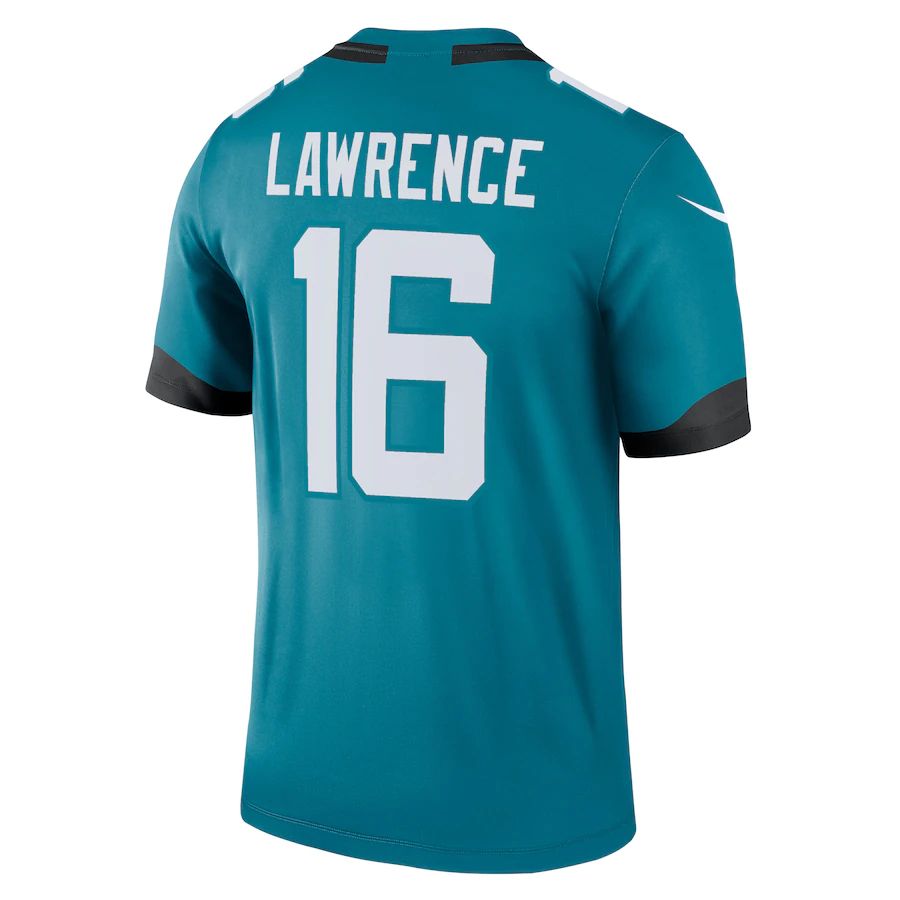 J.Jaguars #16 Trevor Lawrence Teal Legend Jersey Stitched American ...