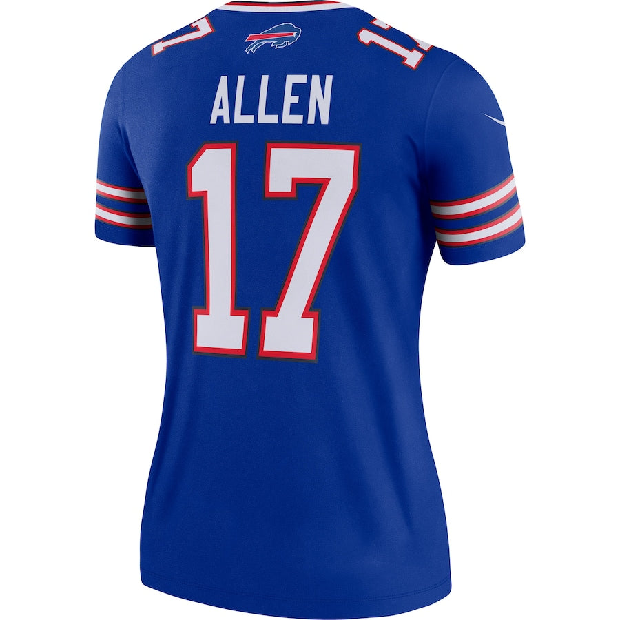 B.Bills #17 Josh Allen Royal Legend Team Jersey American Stitched ...