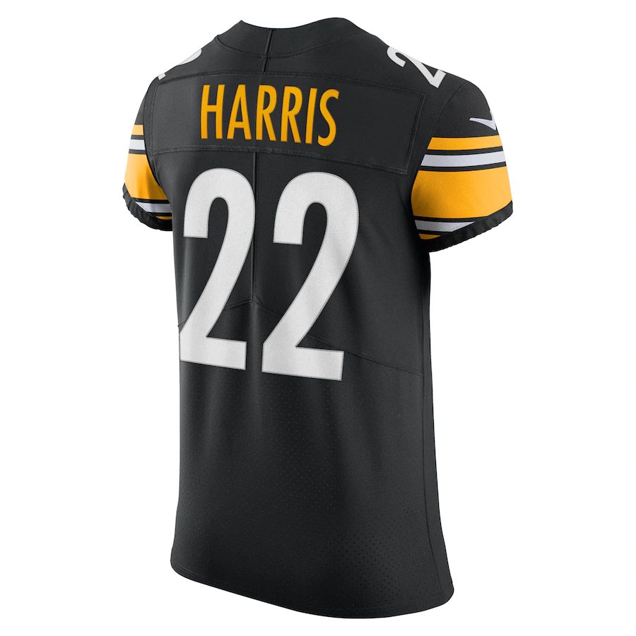 P.Steelers #22 Najee Harris Black Vapor Elite Jersey Stitched American ...