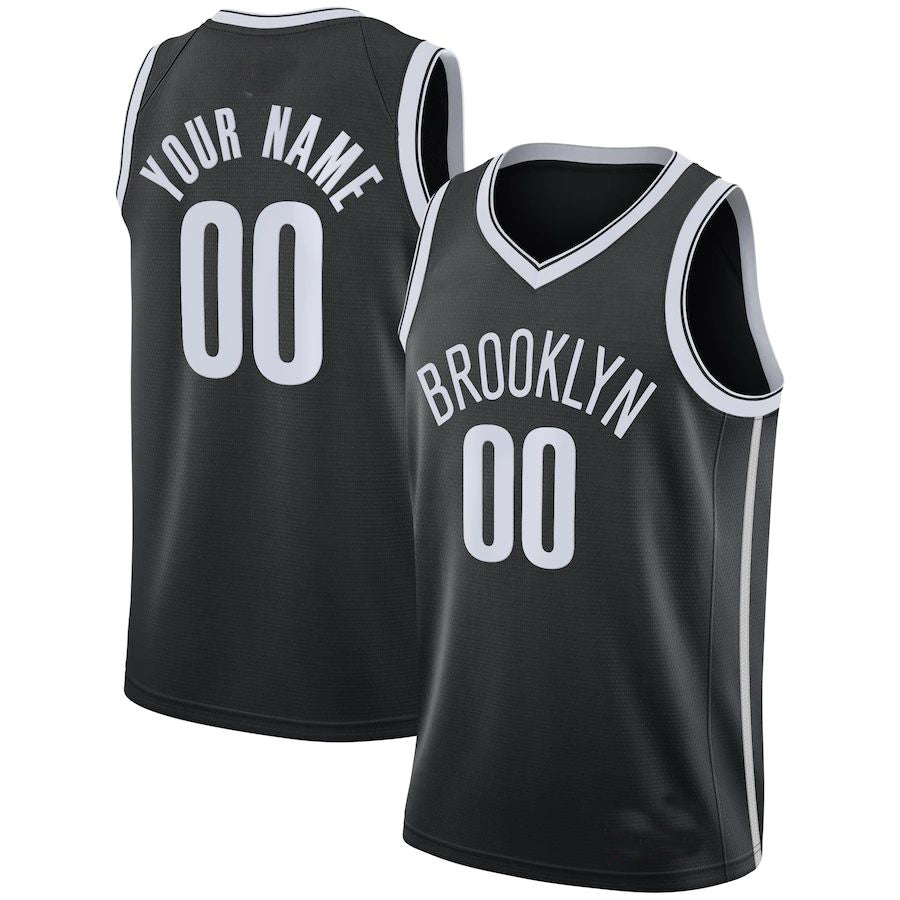 Custom 202021 Swingman Jersey Icon Edition Black American