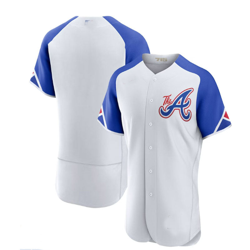 Atlanta Braves White 2023 City Connect Authentic Jersey Stitches 