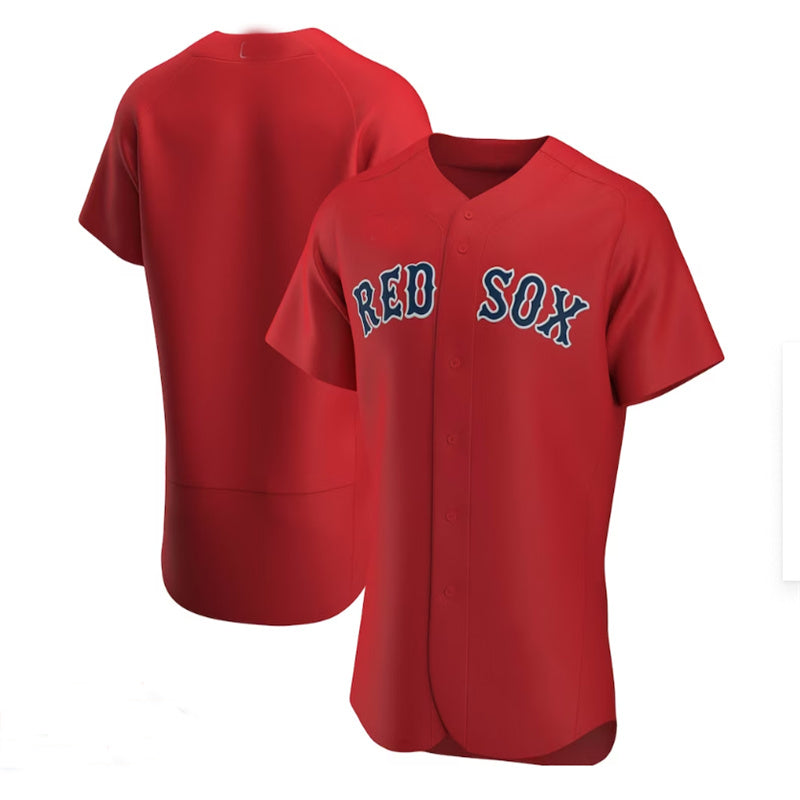 Boston Red Sox Alternate Authentic Team Jersey Red Baseball Jerseys