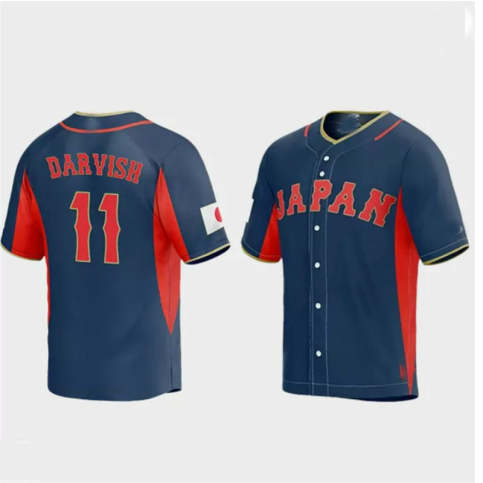 Men's Yu Darvish Japan Baseball Replica Navy 2023 World Classic Jersey