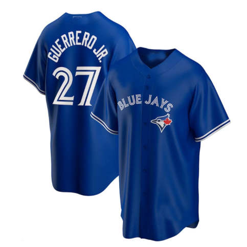 Toronto Blue Jays Whit Merrifield Men's Premium T-Shirt - Tri Royal - Toronto | 500 Level Major League Baseball Players Association (MLBPA)