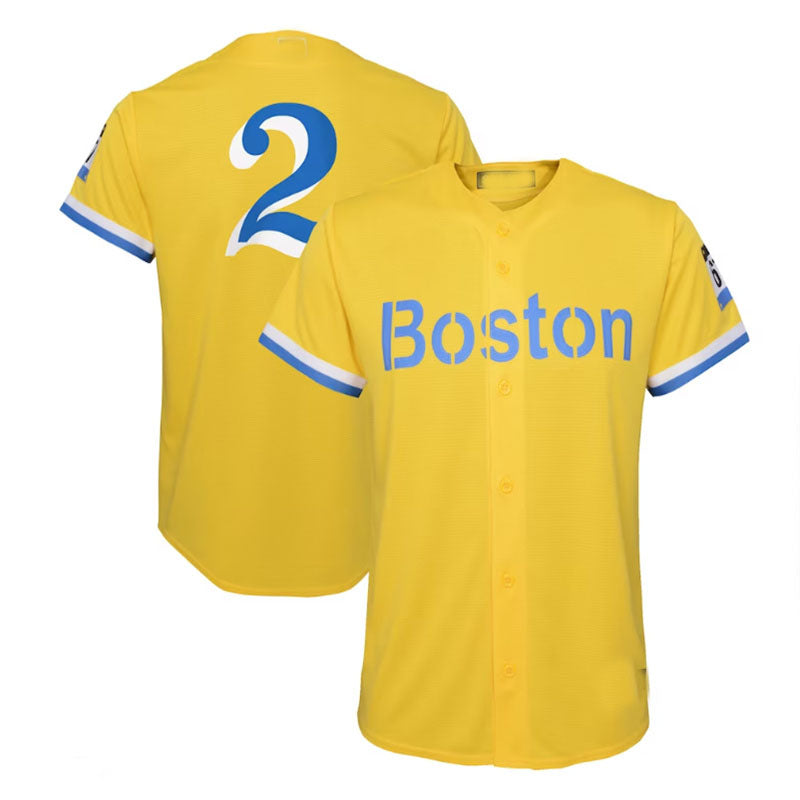 Boston Red Sox #2 Xander Bogaerts City Connect Replica Player Jersey ...