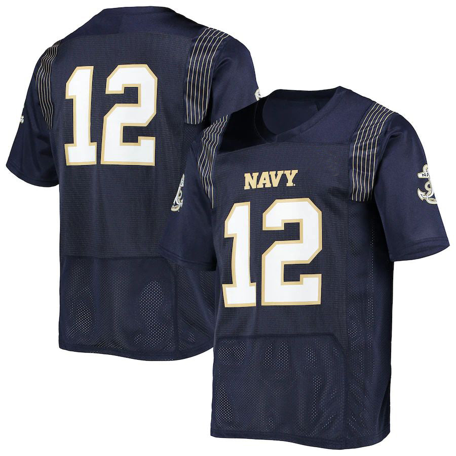 #12 N.Midshipmen Under Armour Replica Player Jersey Navy Stitched ...