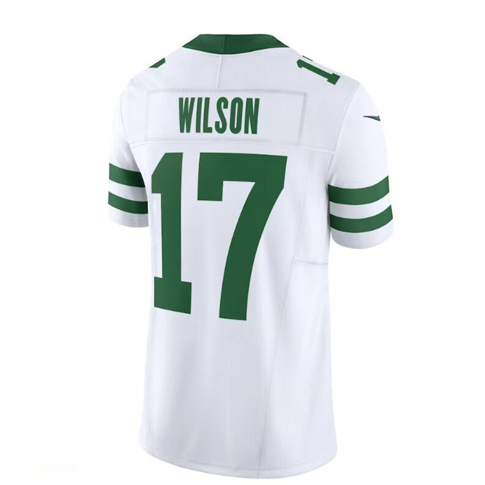 NY.Jets #17 Garrett Wilson White Legacy Vapor F.U.S.E. Limited Jersey ...