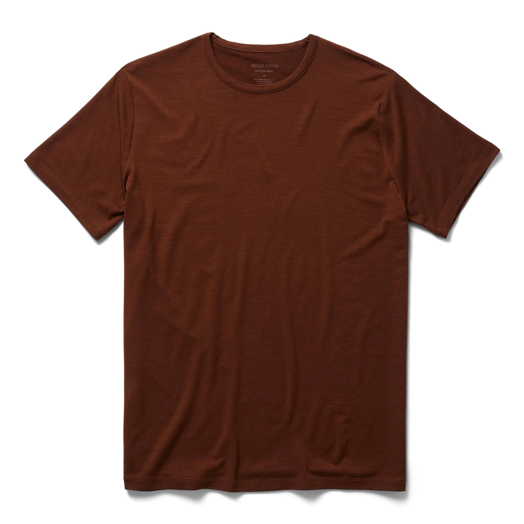 The Merino Tee in Russet