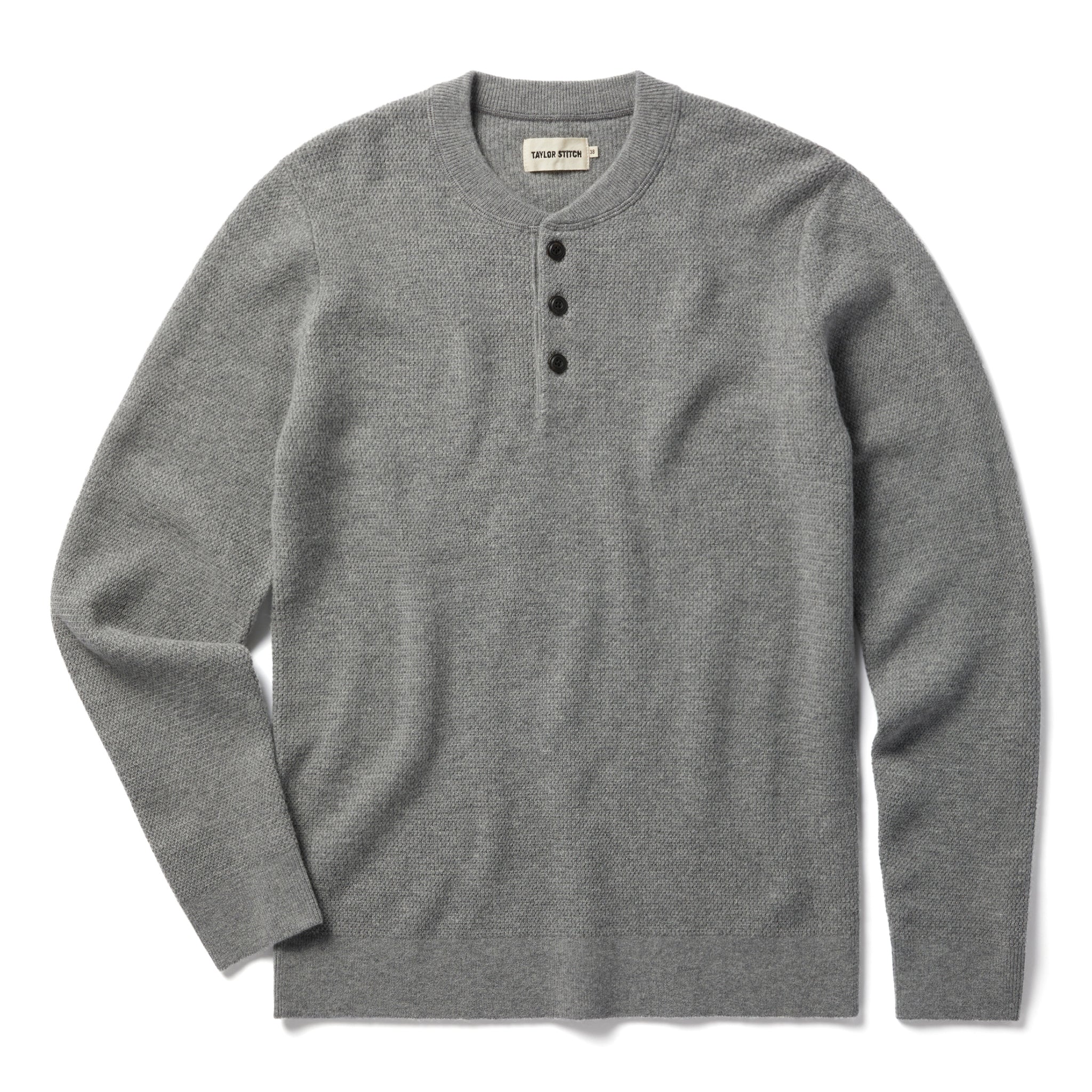 The Hudson Sweater in Heather Grey