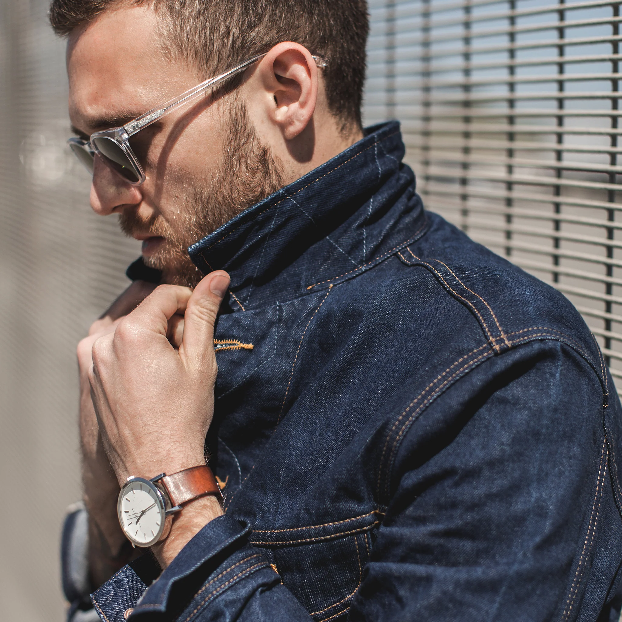 The Long Haul Jacket in 110 Year Denim