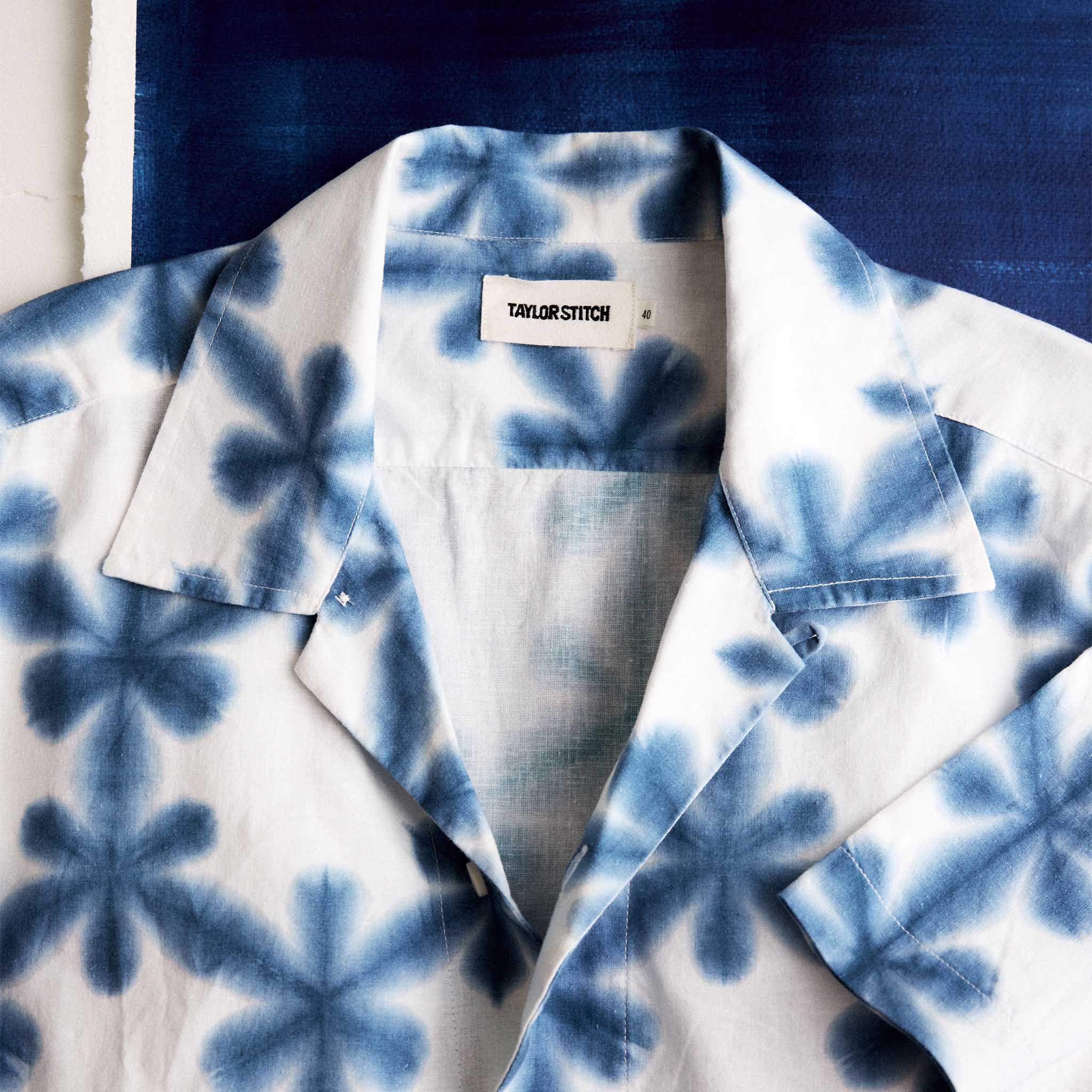 The Davis Shirt in Vintage White Fractal