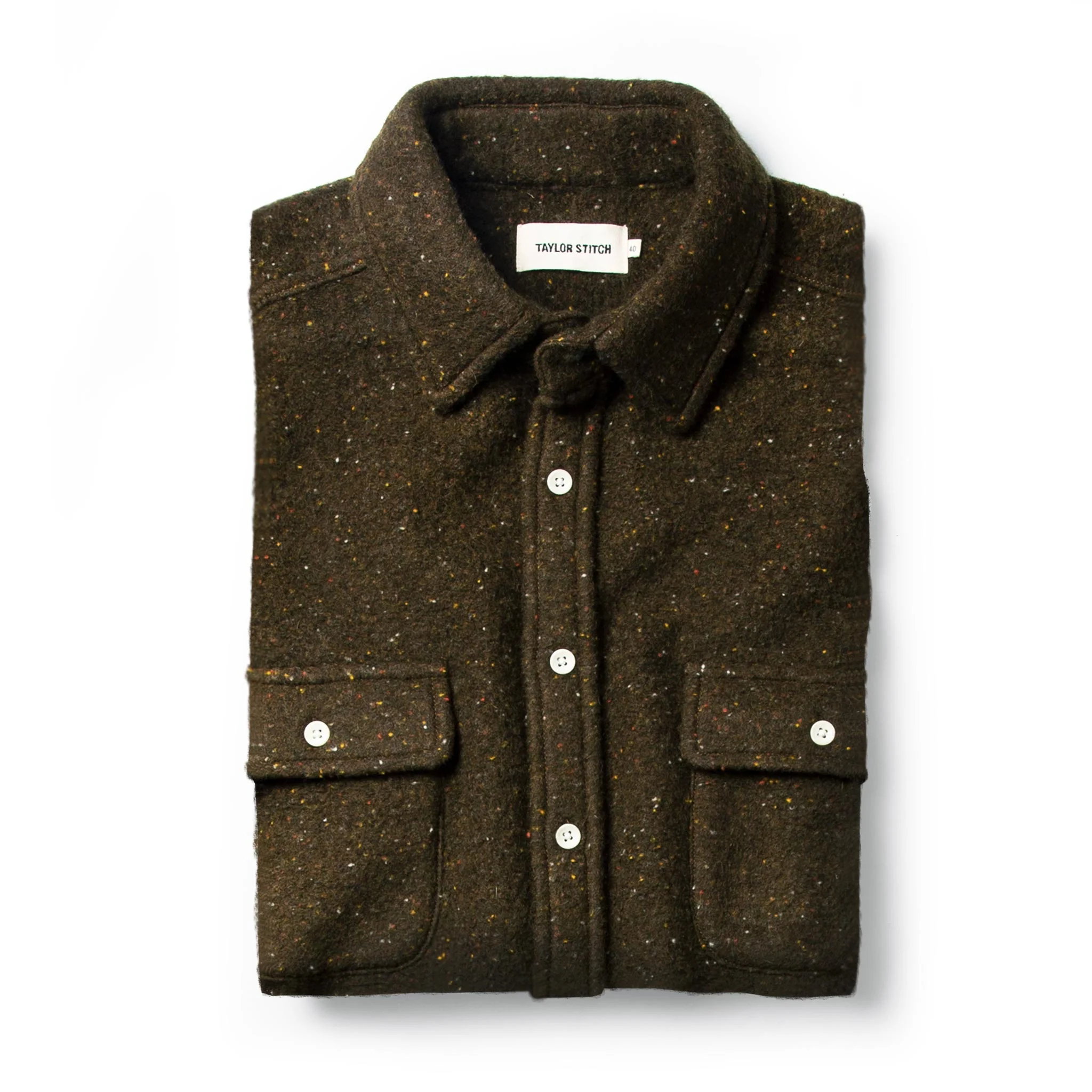 The Leeward Shirt in Olive Donegal