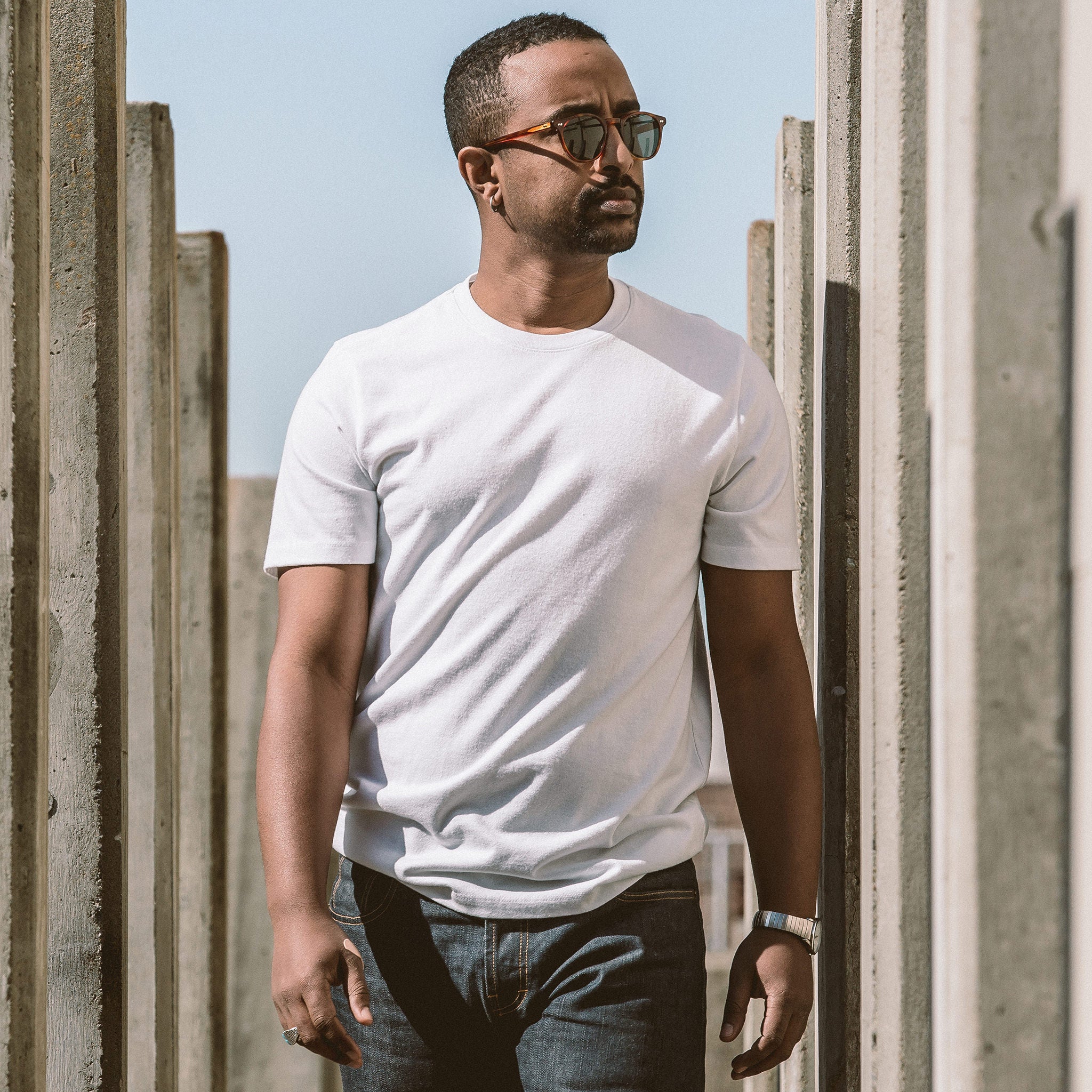 The Triblend Tee in White