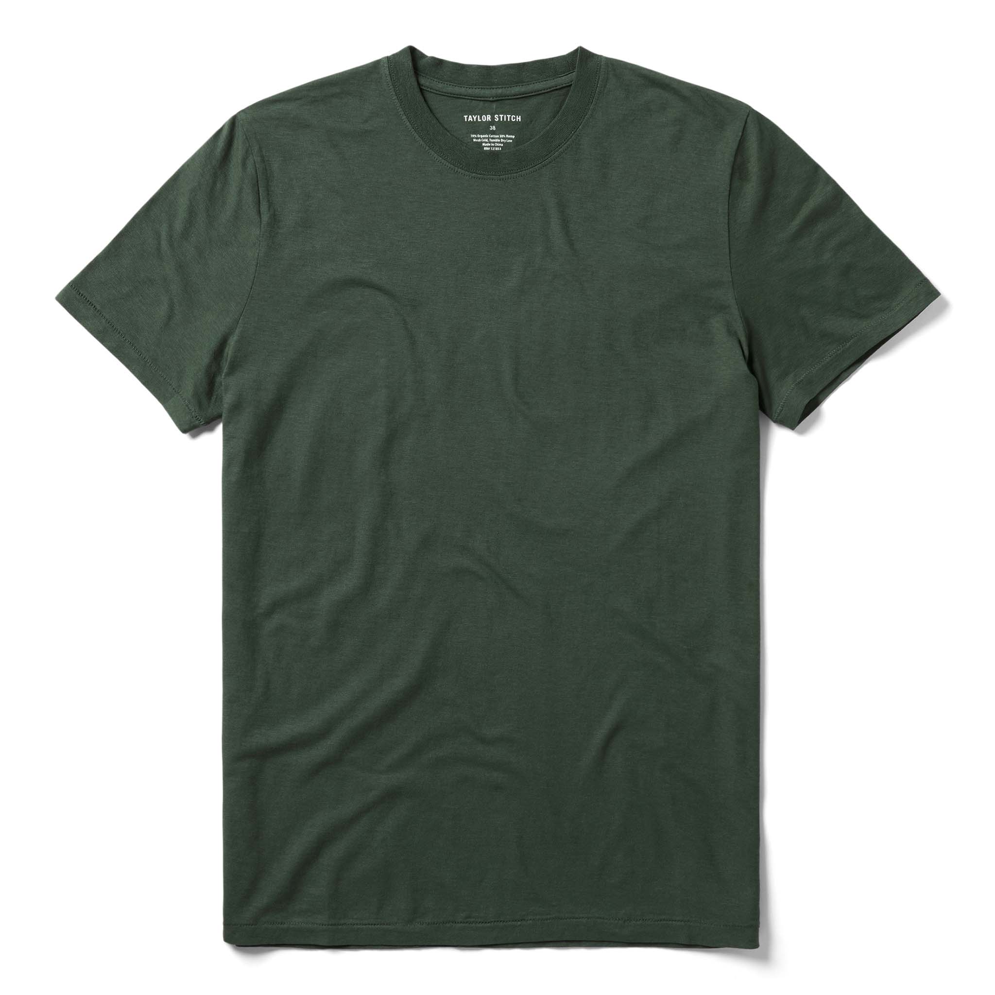 The Cotton Hemp Tee in Pine