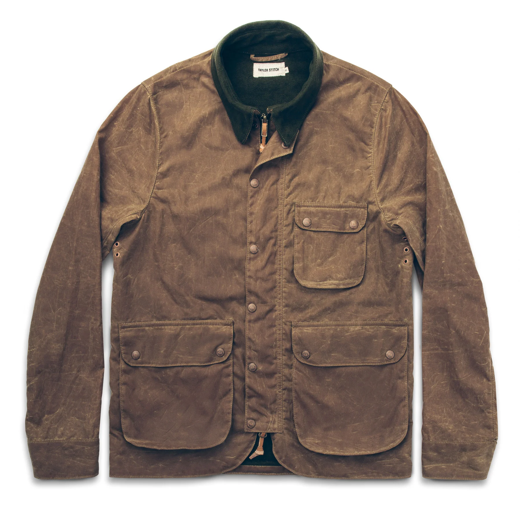 The Rover Jacket in Field Tan Waxed Canvas