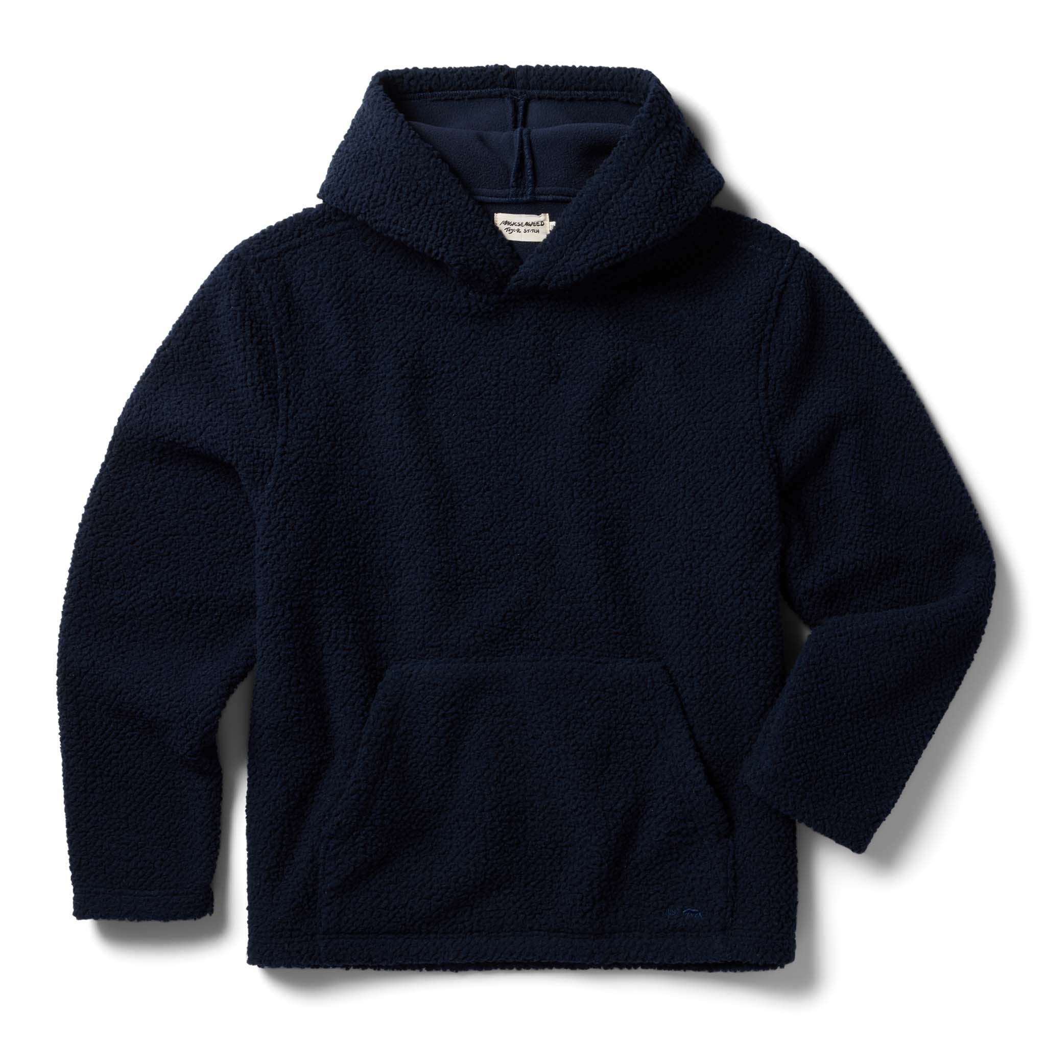 The Nomad Hoodie in Navy Sherpa