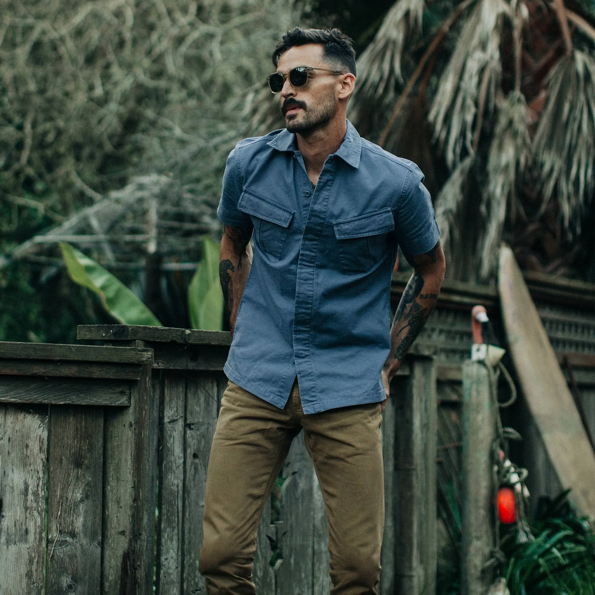 The Jungle Shirt in Ocean