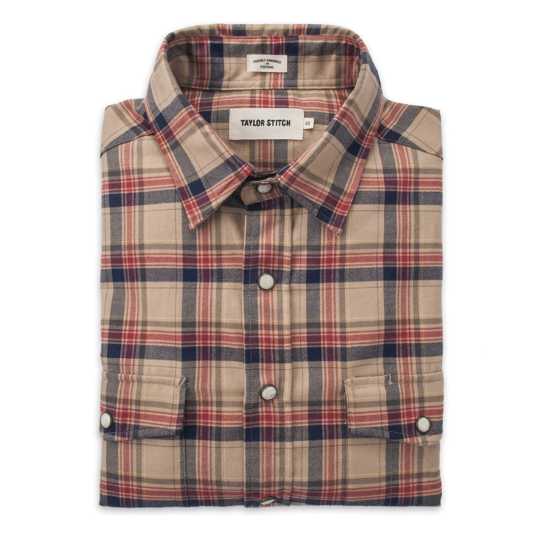 The Glacier Shirt in Tan Plaid