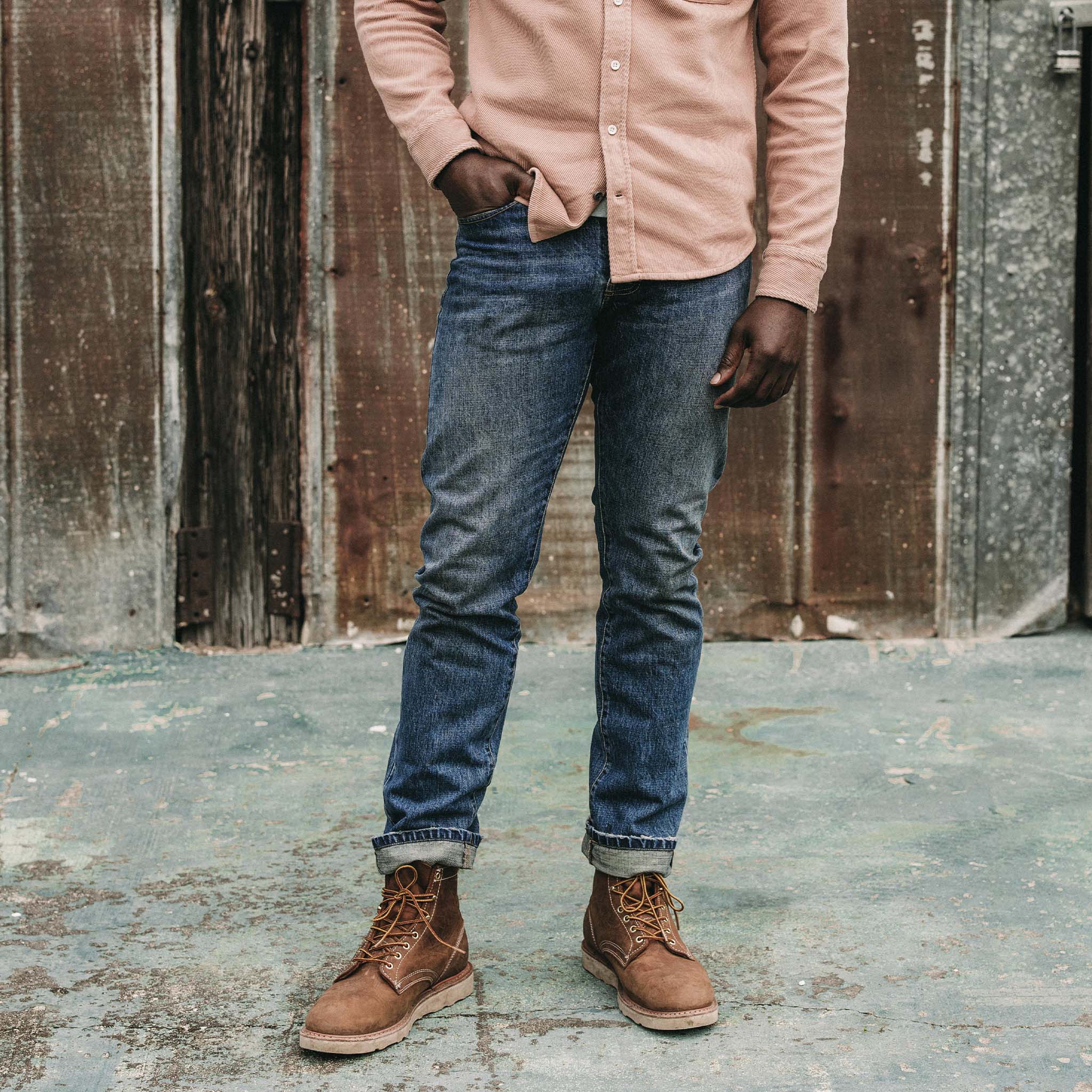 The Slim Jean in Sawyer Wash Organic Selvage