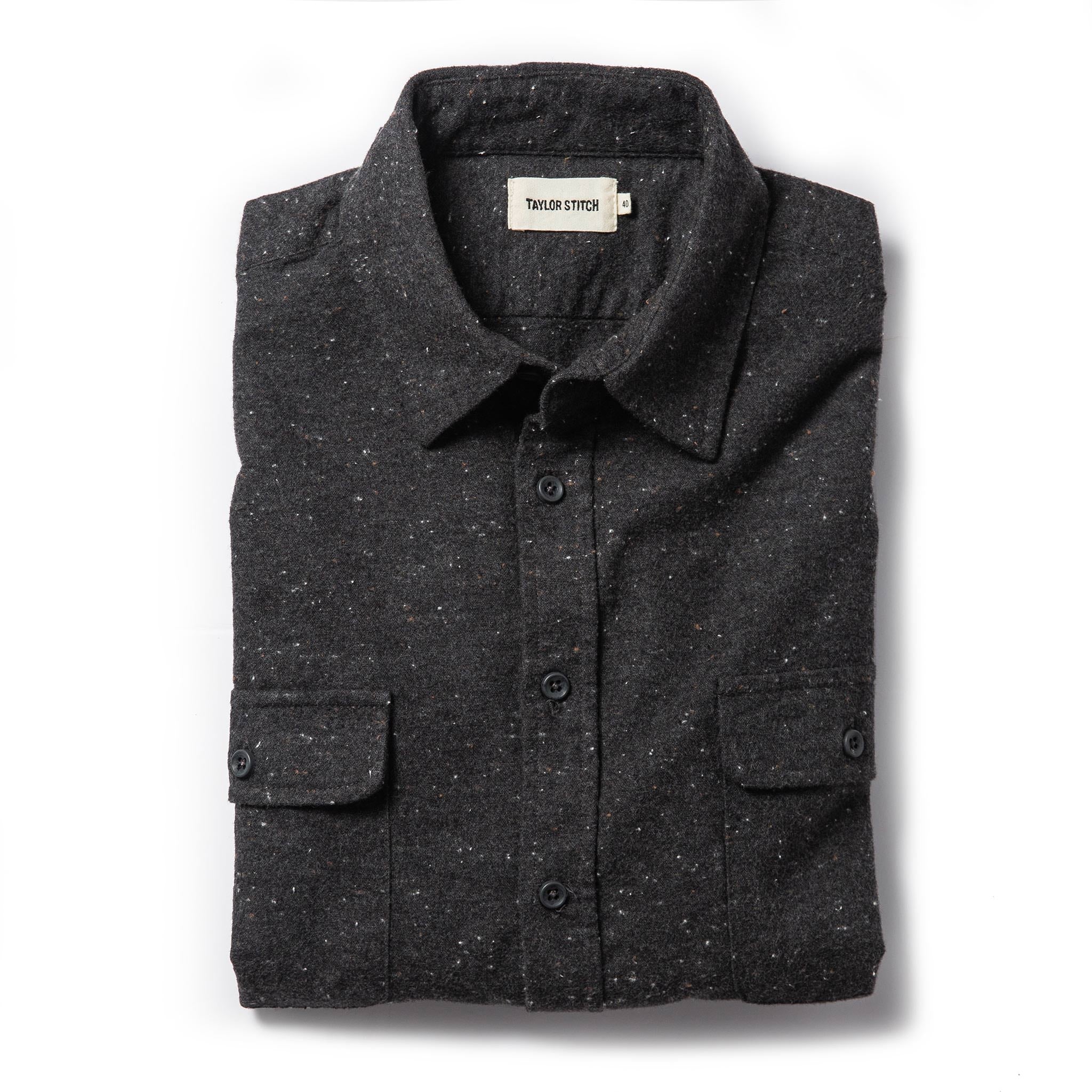 The Yosemite Shirt in Charcoal Donegal