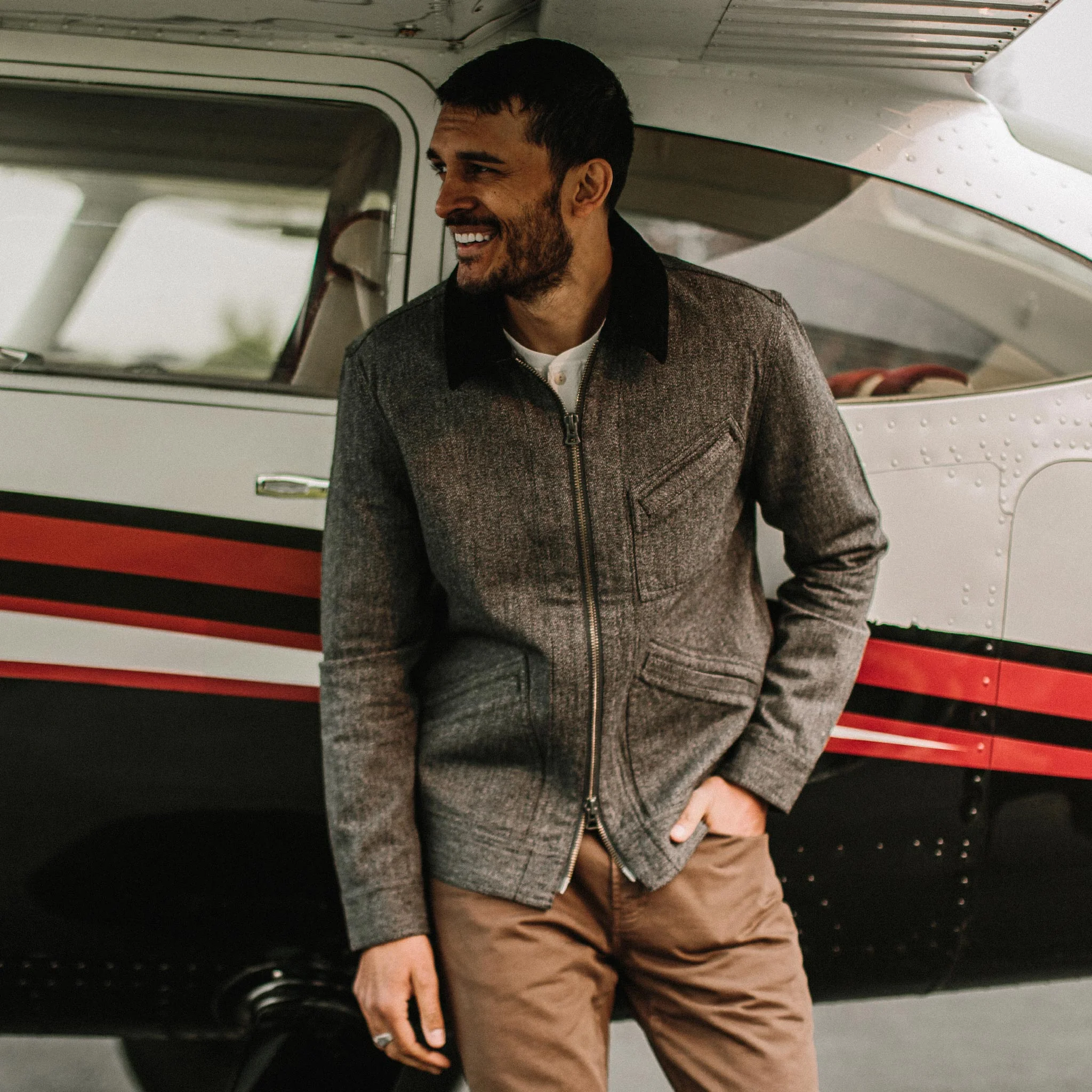 The Ignition Jacket in Indigo Salt and Pepper