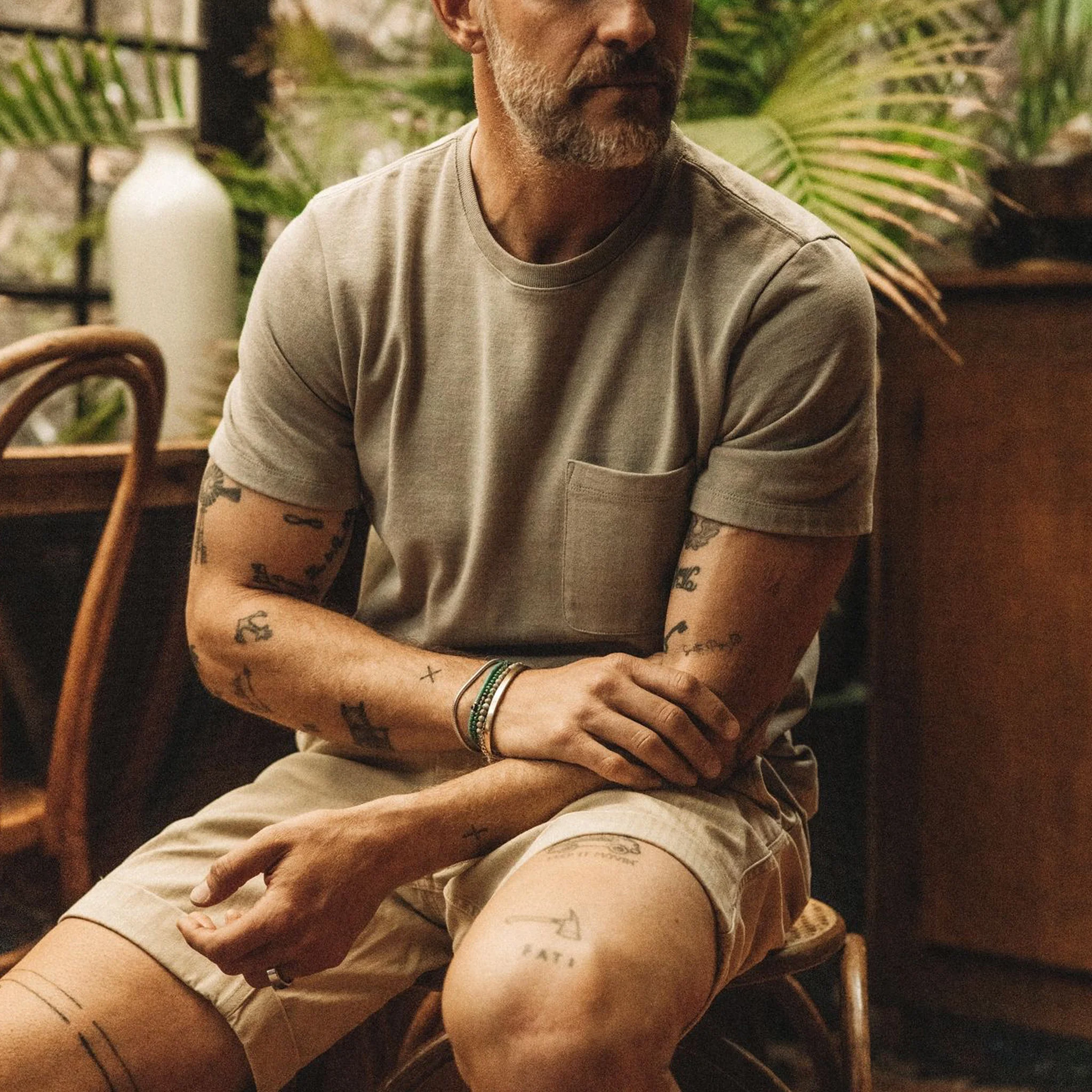 The Heavy Bag Tee in Arid Eucalyptus