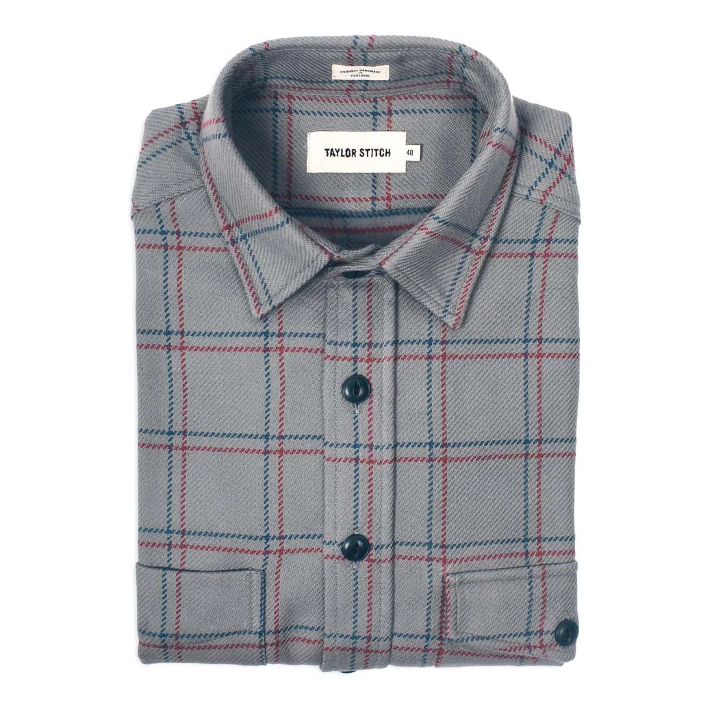 The Crater Shirt in Ash Plaid