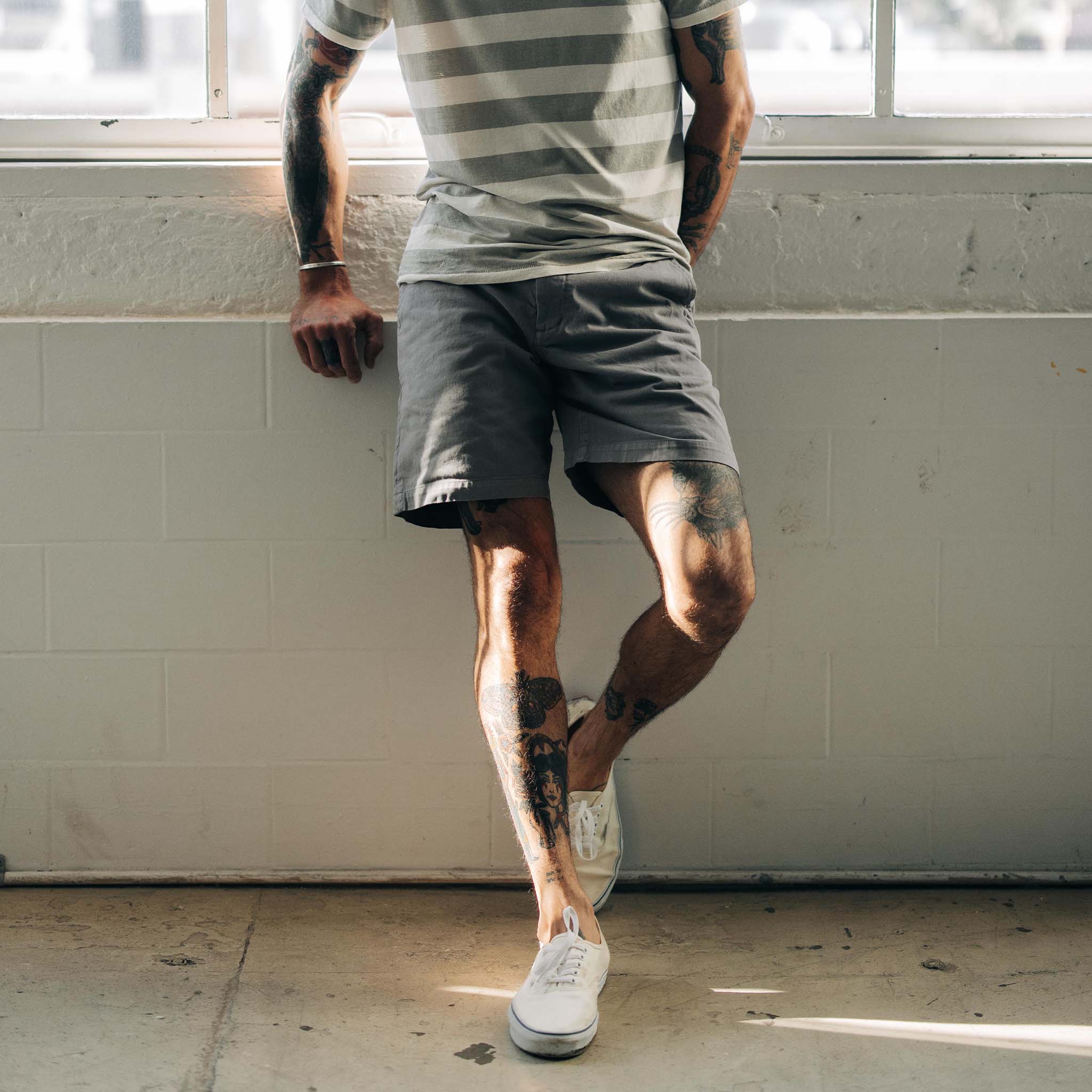 The Foundation Short in Organic Steeple Grey