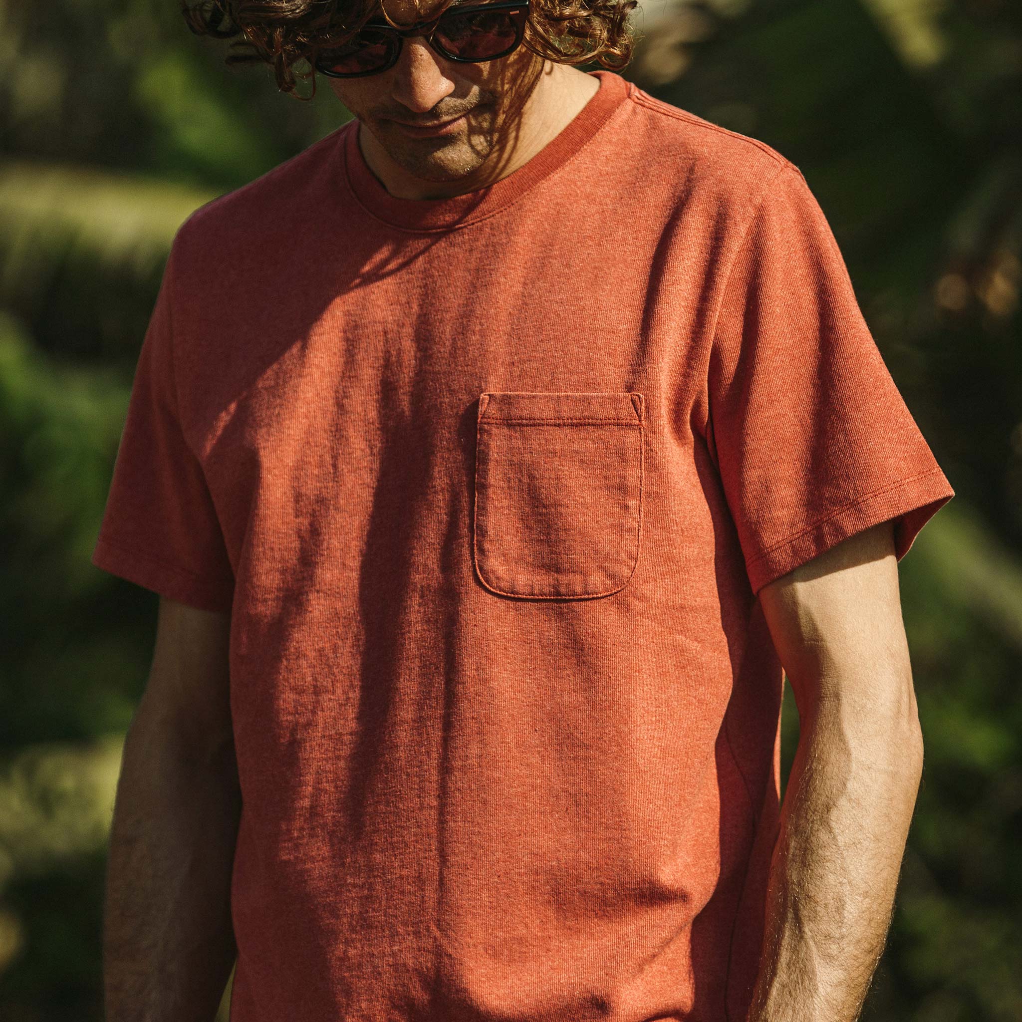The Heavy Bag Tee in Washed Rust