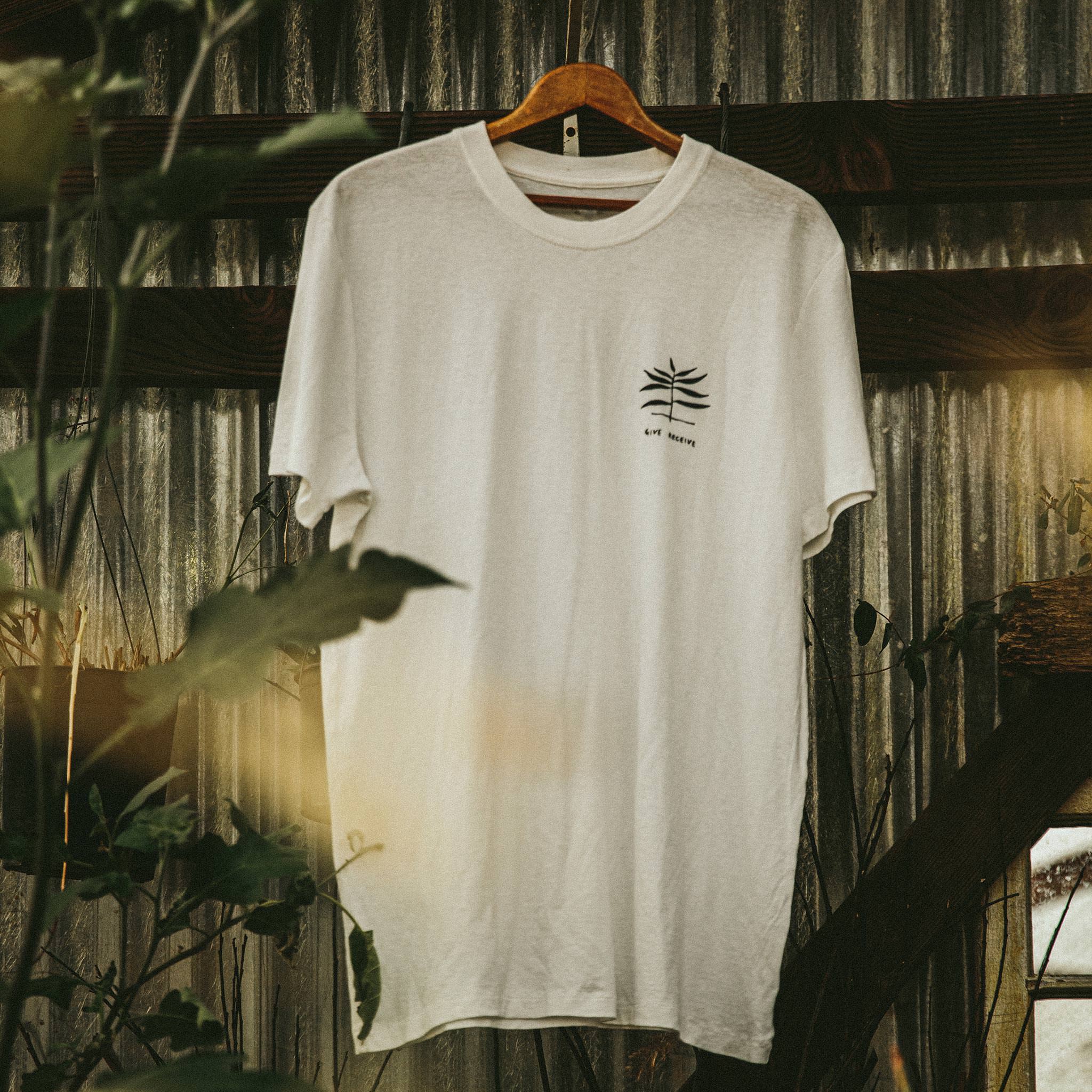 The Cotton Hemp Tee in Natural Give to Get