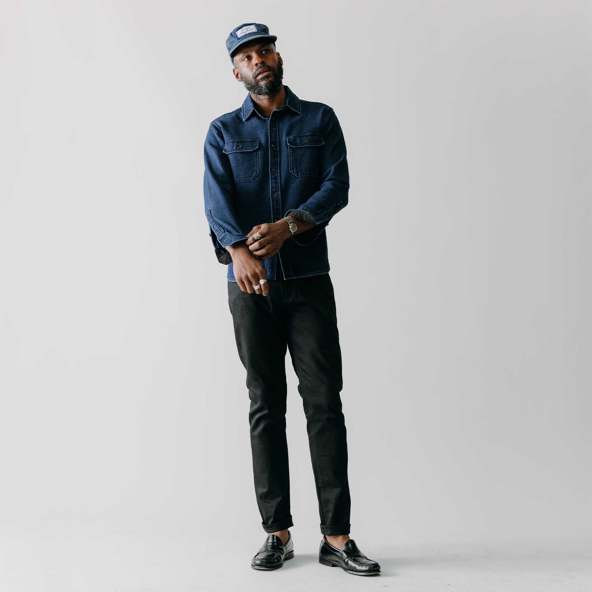The Slim Jean in Rigid Black Organic Selvedge