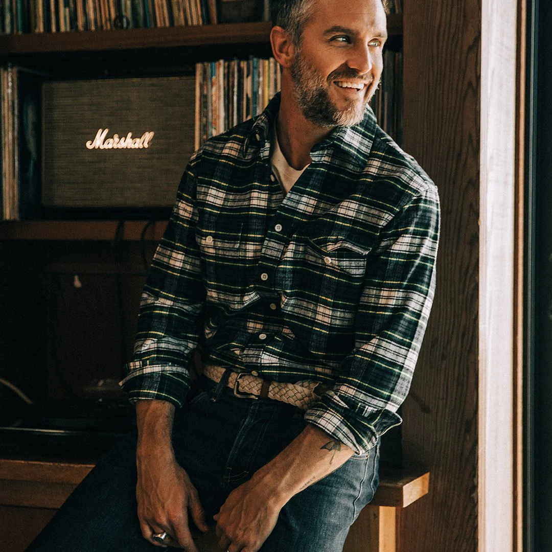 The Yosemite Shirt in Blue Tartan
