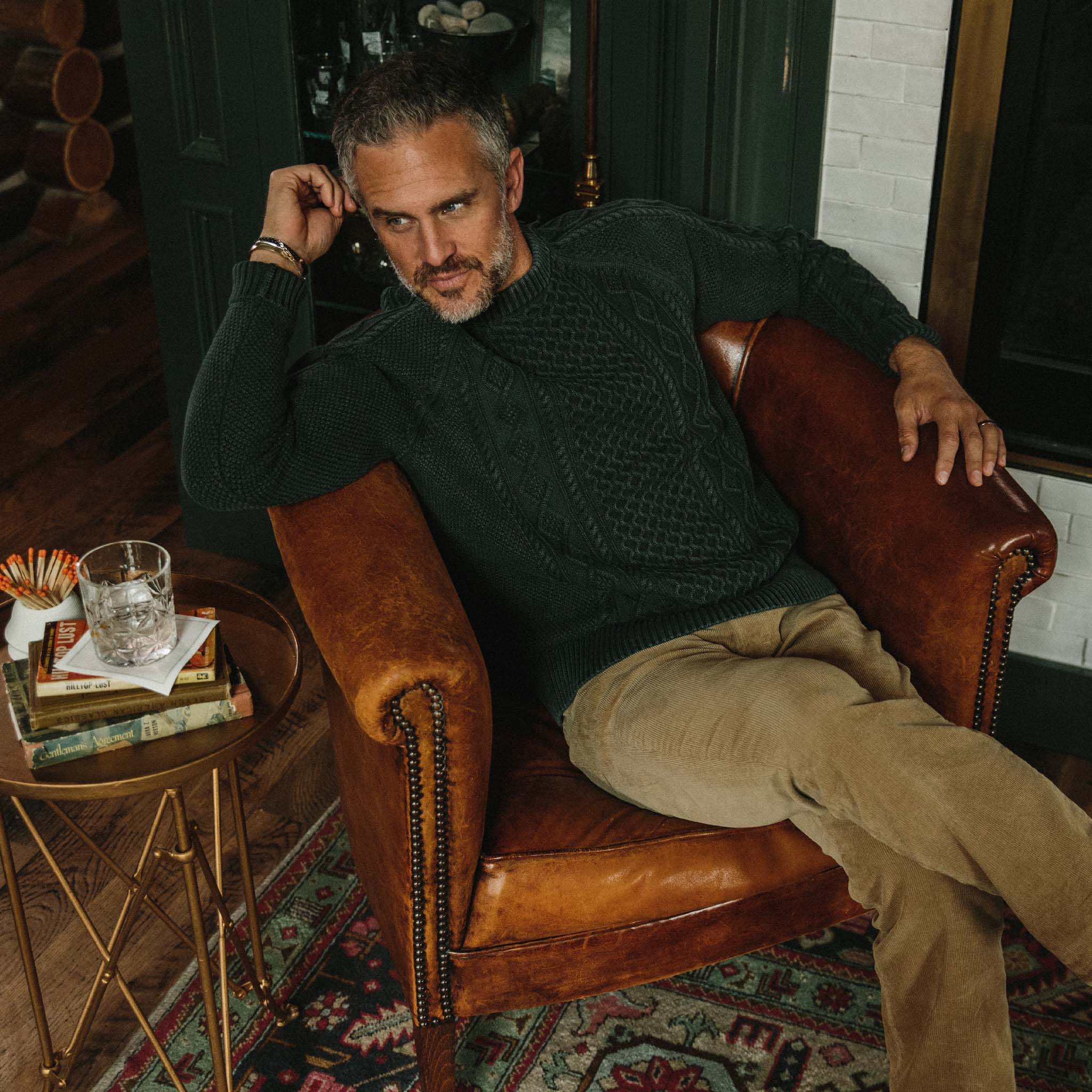 The Orr Sweater in Charcoal