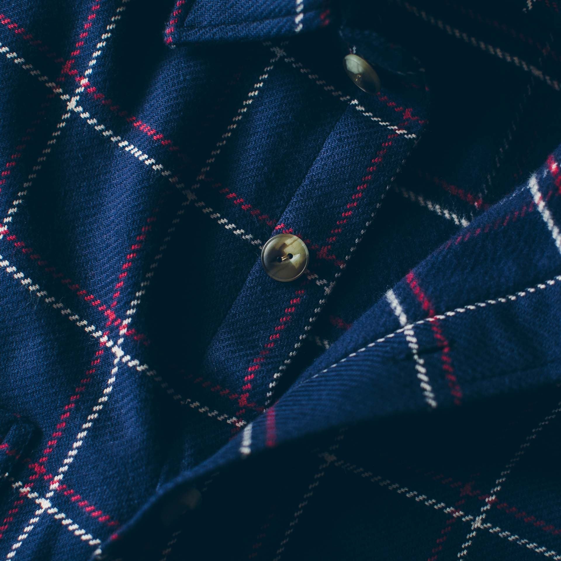 The Crater Shirt in Navy Plaid
