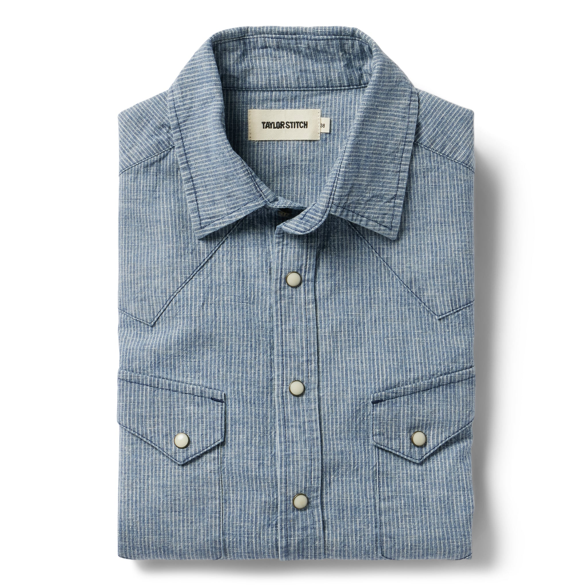 The Western Shirt in Indigo Stripe