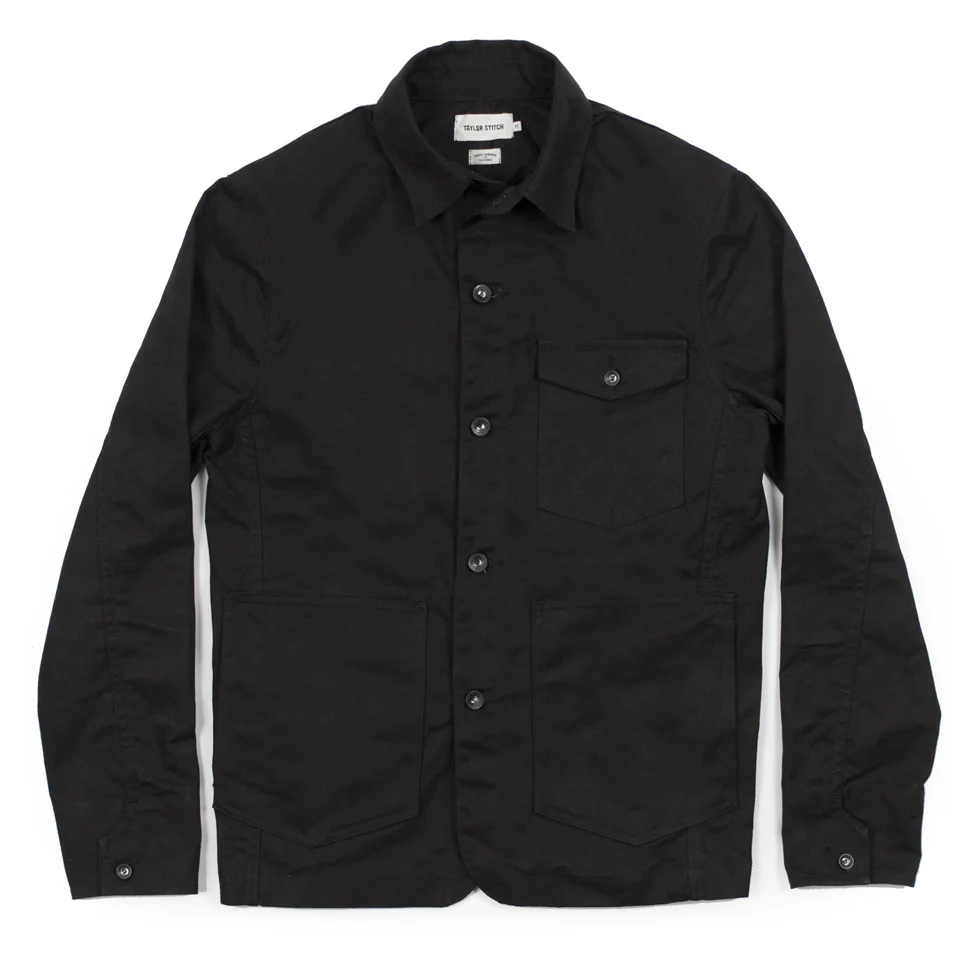 The Project Jacket in Black Water Repellent Canvas