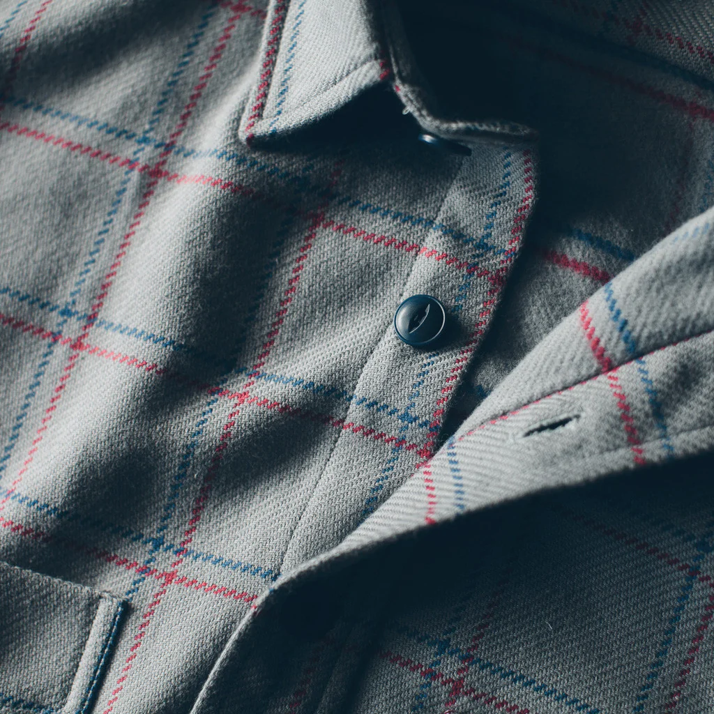 The Crater Shirt in Ash Plaid