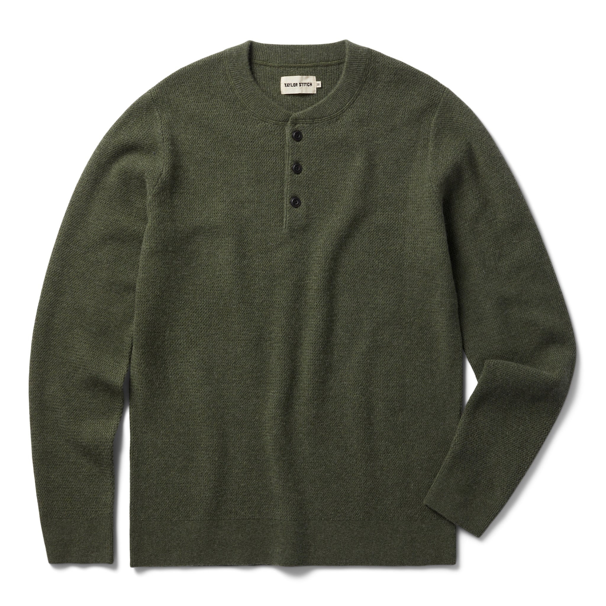 The Hudson Sweater in Heather Green