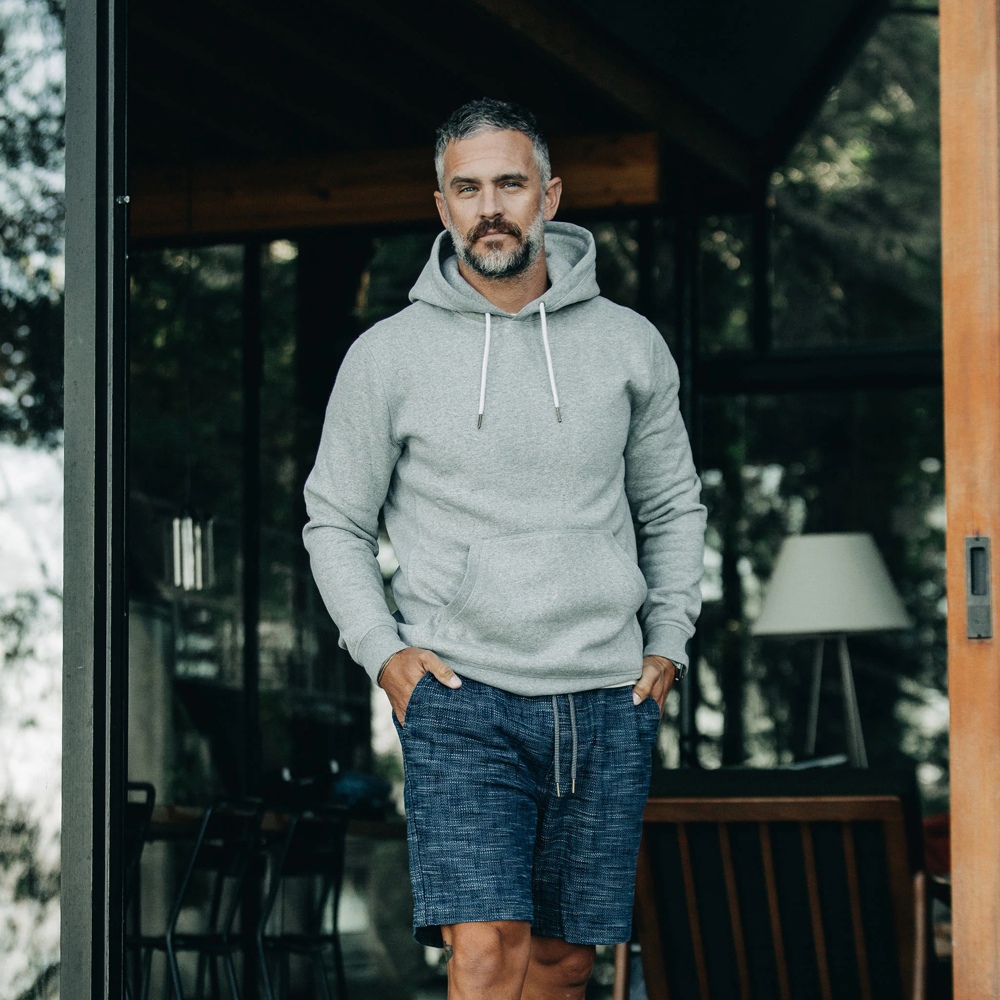 The Heavy Bag Hoodie in Heather Grey Fleece