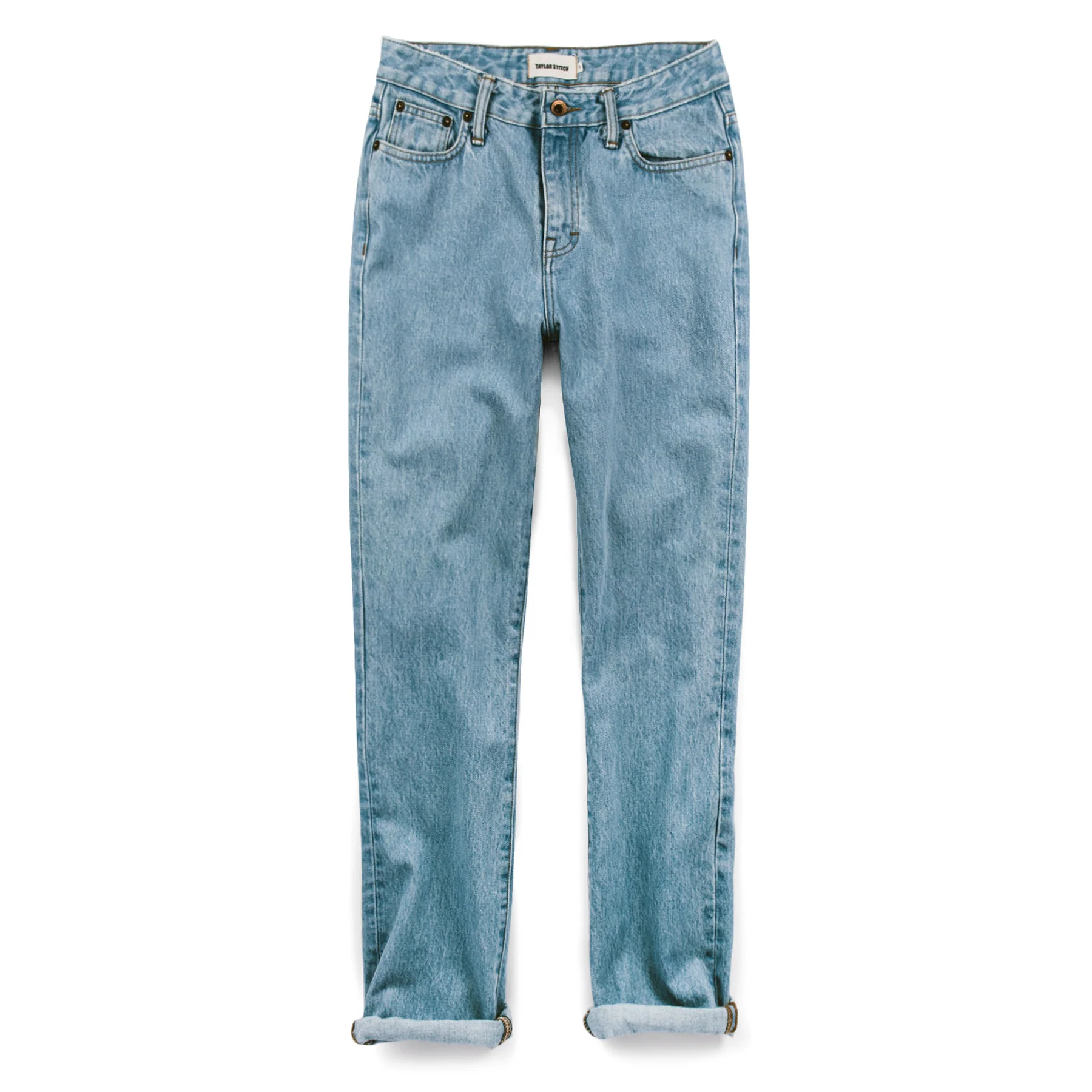 The Rosie Jean in Washed Cone Mills Denim