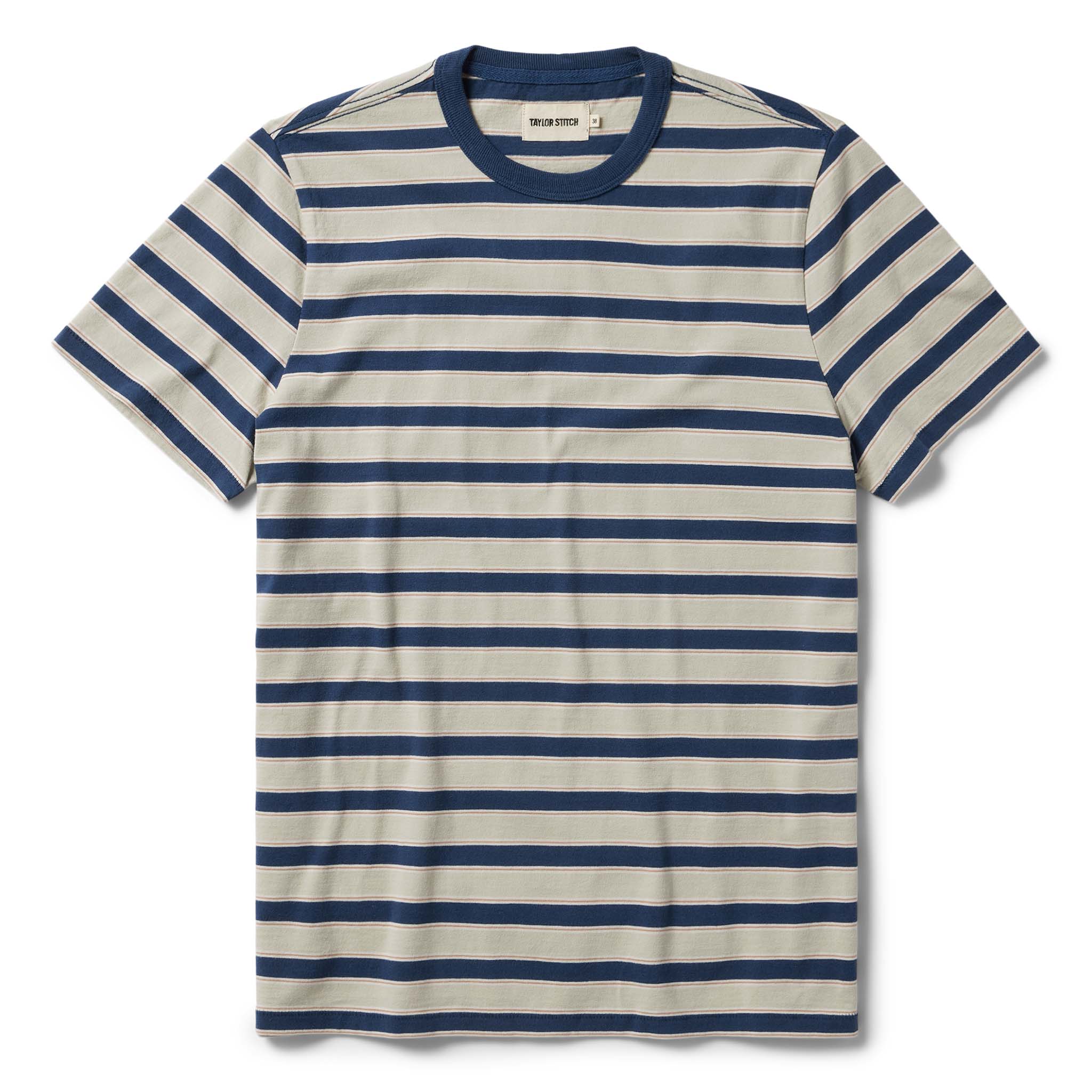 The Organic Cotton Tee in Daybreak Stripe